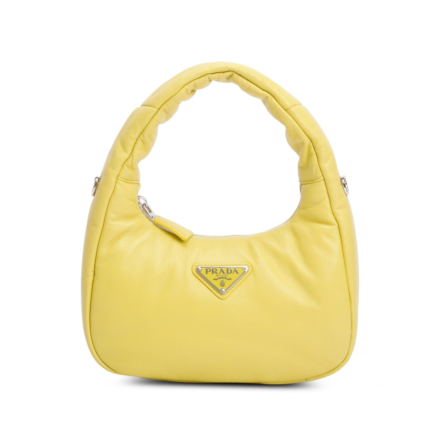 Prada Yellow Nappa Soft Padded Mini Bag