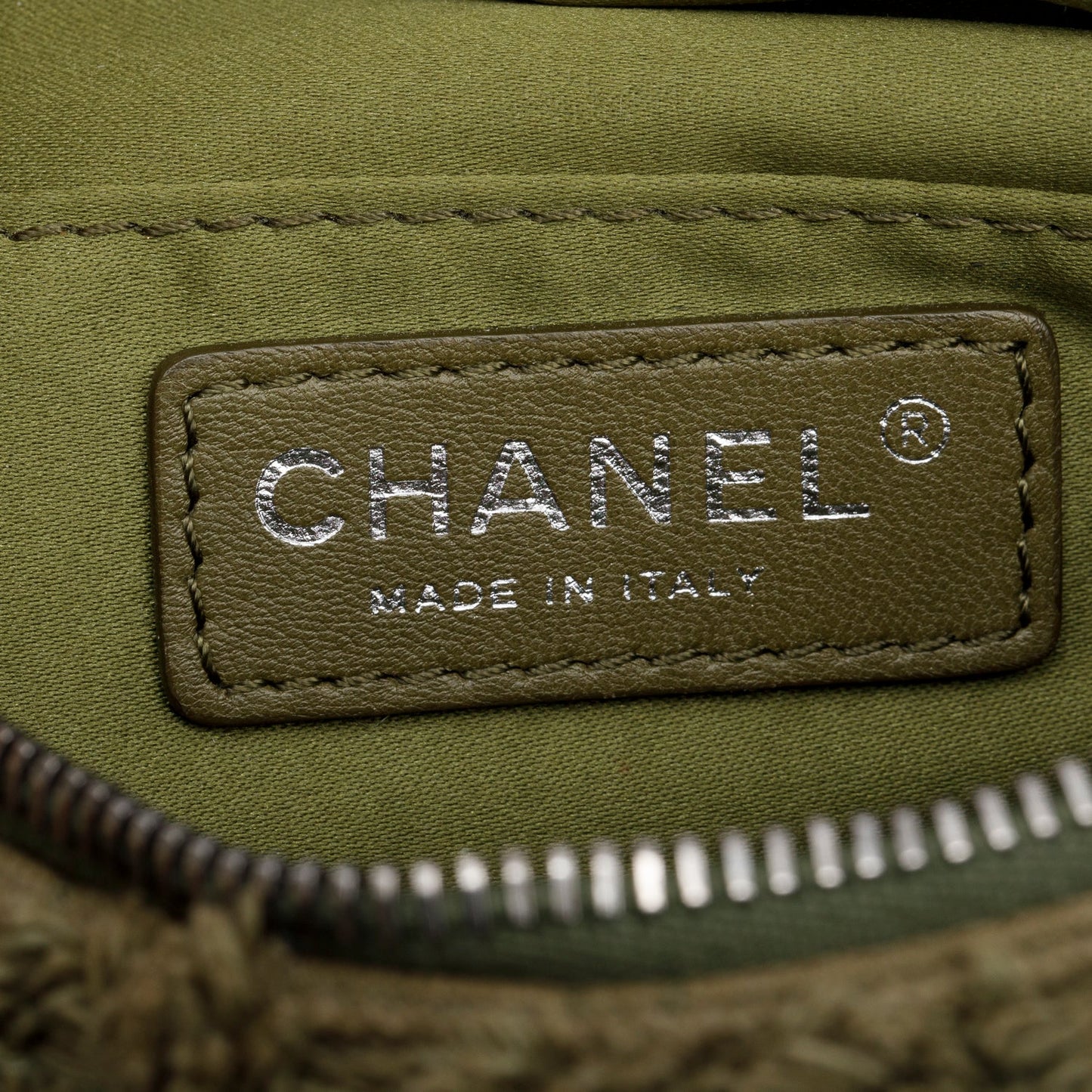 Chanel Green Canvas Coco Cuba Charms Waist Bag