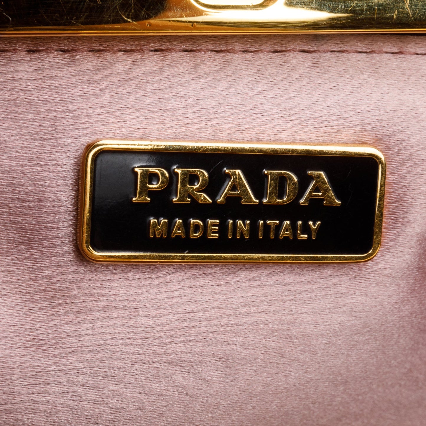Prada Black Nappa Soft Pleated Clutch