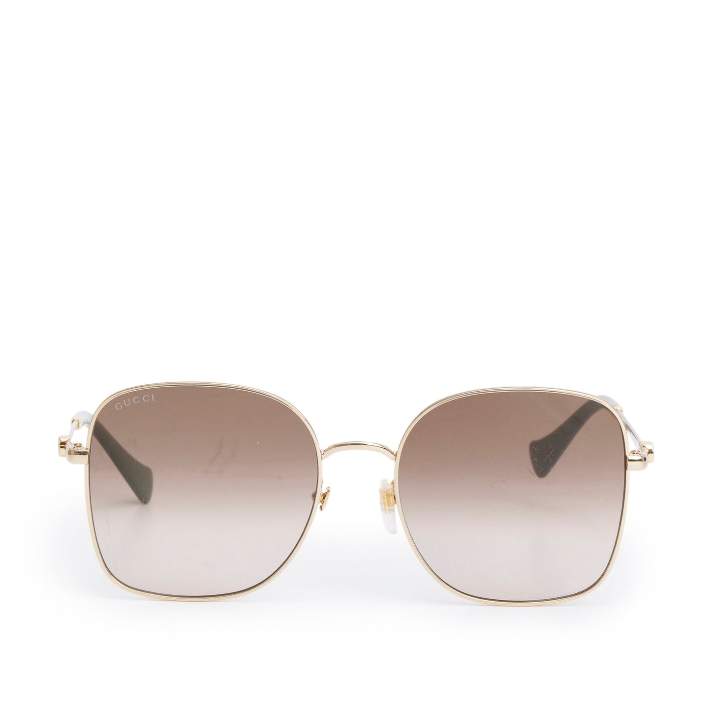 Gucci Green Acetate Interlocking GG Butterfly Sunglasses