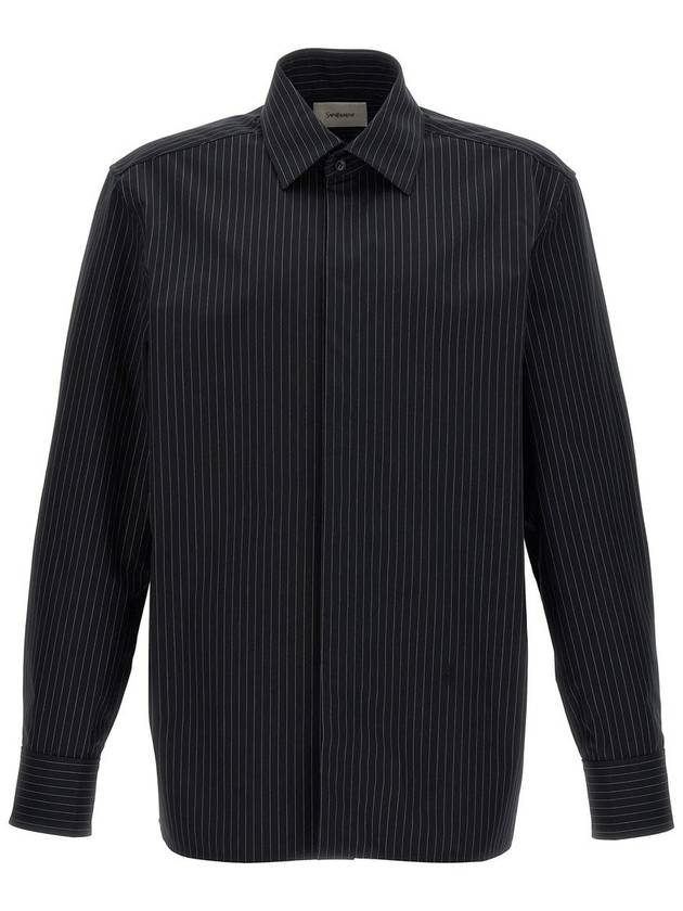 Luxury Saint Laurent Trending 2025 Luxury Saint Laurent Trending 2025 Cassandre Striped Shirt Clothing