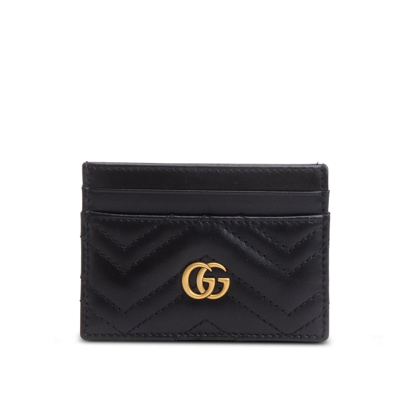 Gucci Black GG Marmont Card Case