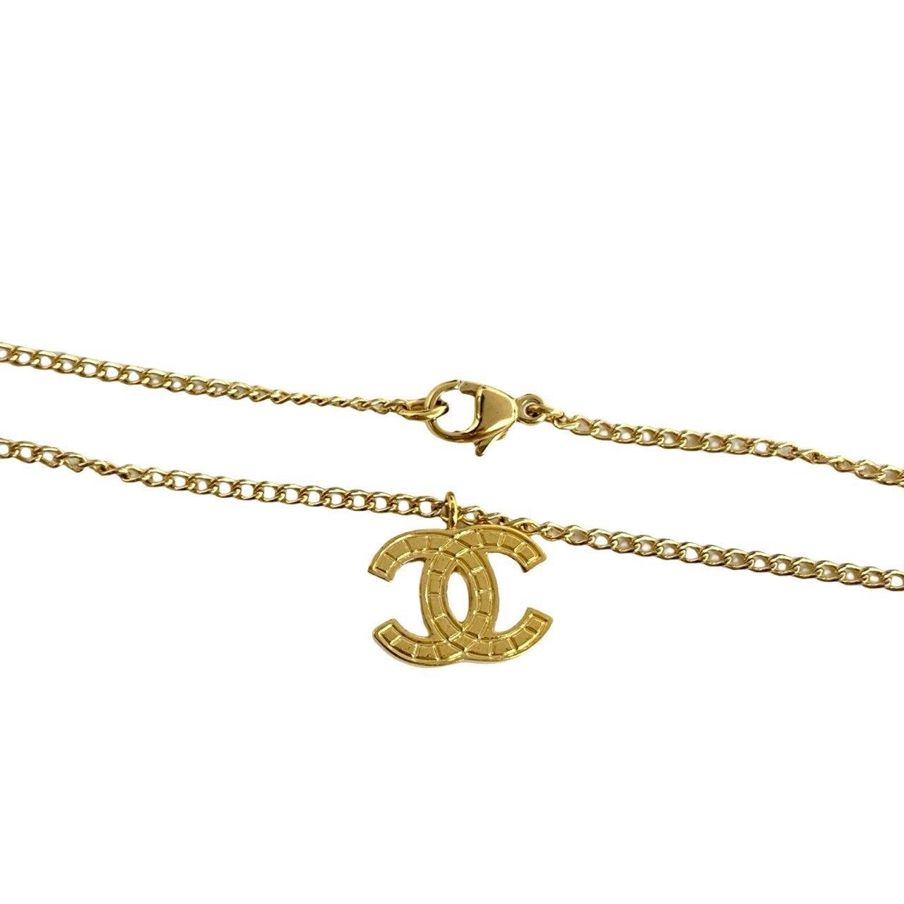 CHANEL Necklace Gold Plated gold