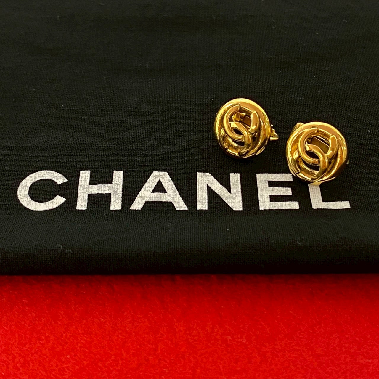 CHANEL Earring Gold Plated gold