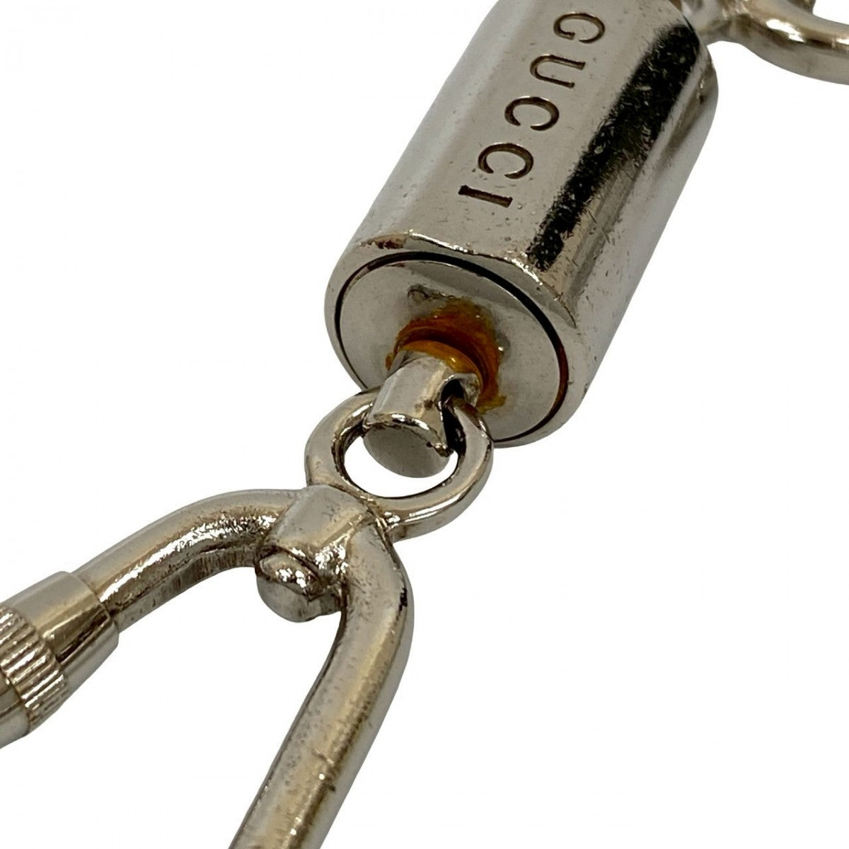 GUCCI key ring metal Silver