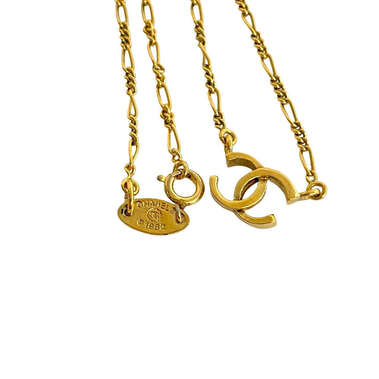 CHANEL Necklace Gold Plated gold