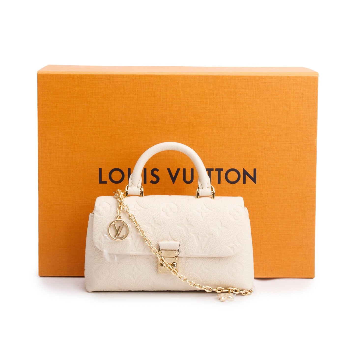 Louis Vuitton 2025 Creme Monogram Empreinte Leather Nano Madeleine