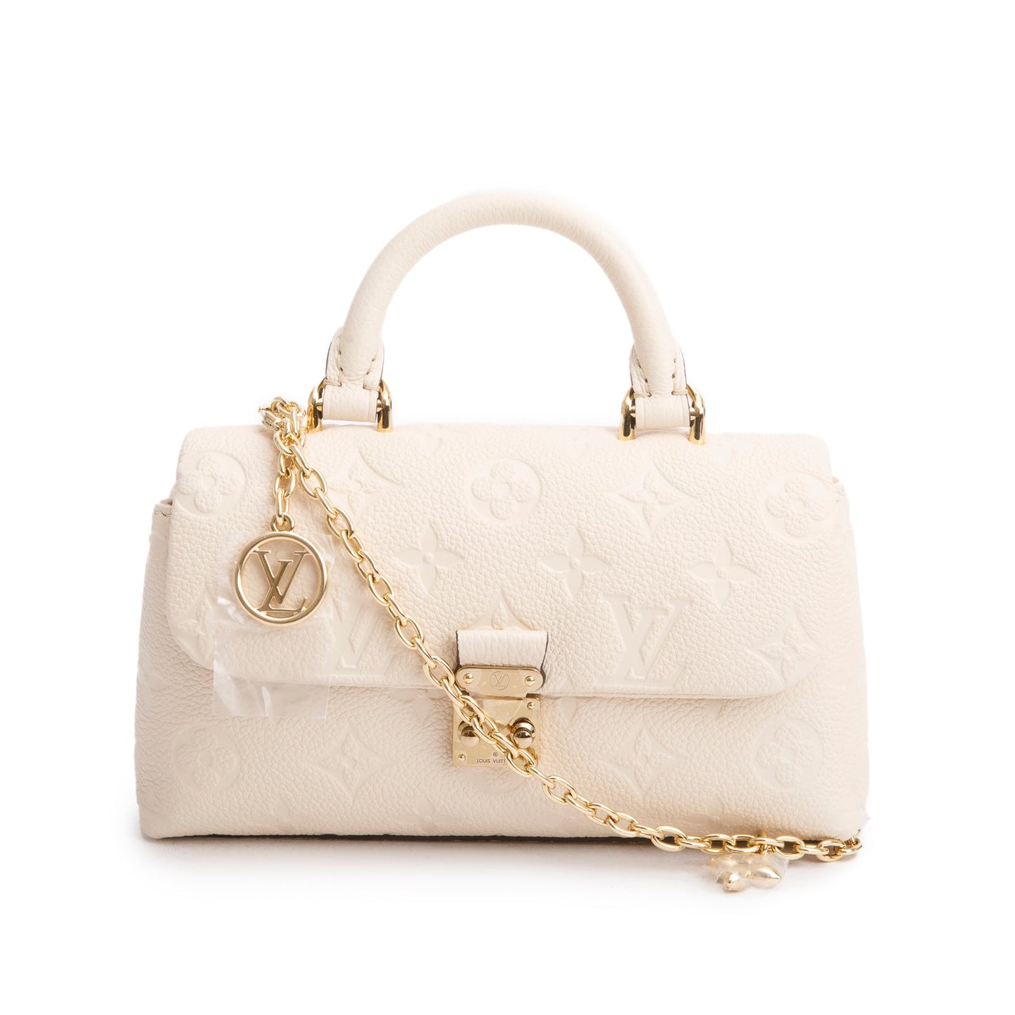 Louis Vuitton 2025 Creme Monogram Empreinte Leather Nano Madeleine