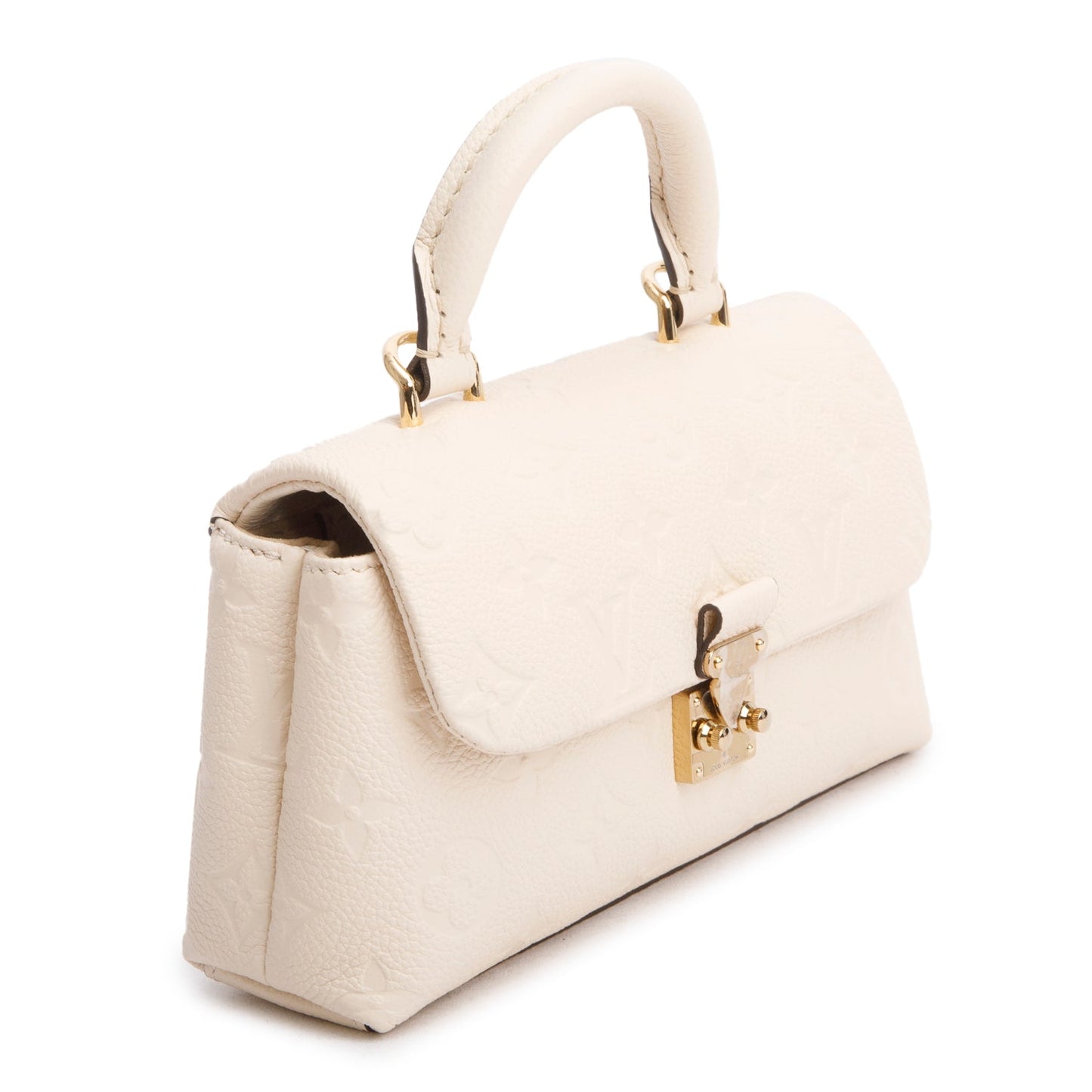 Louis Vuitton 2025 Creme Monogram Empreinte Leather Nano Madeleine