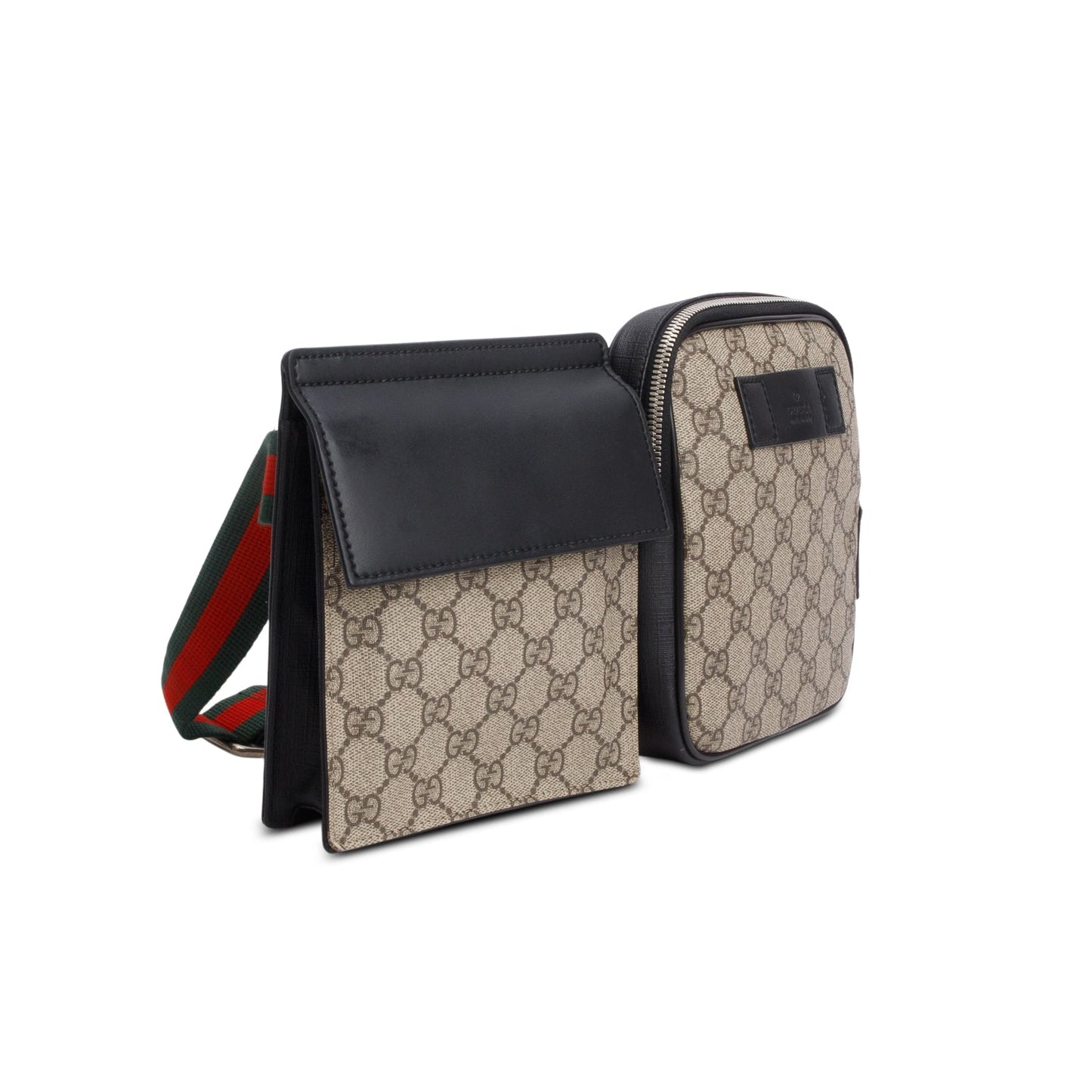 Gucci 2020 GG Supreme Web Double Belt Bag