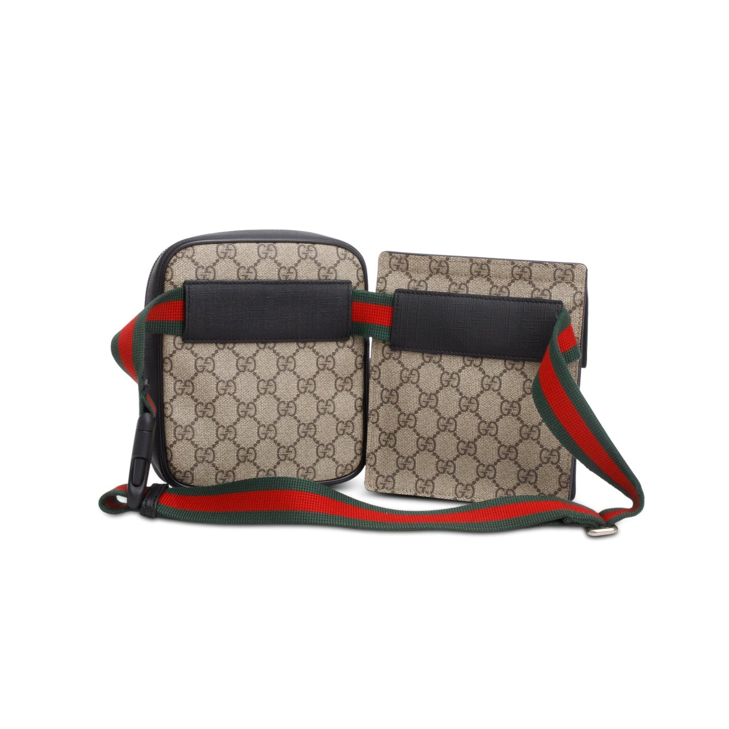 Gucci 2020 GG Supreme Web Double Belt Bag