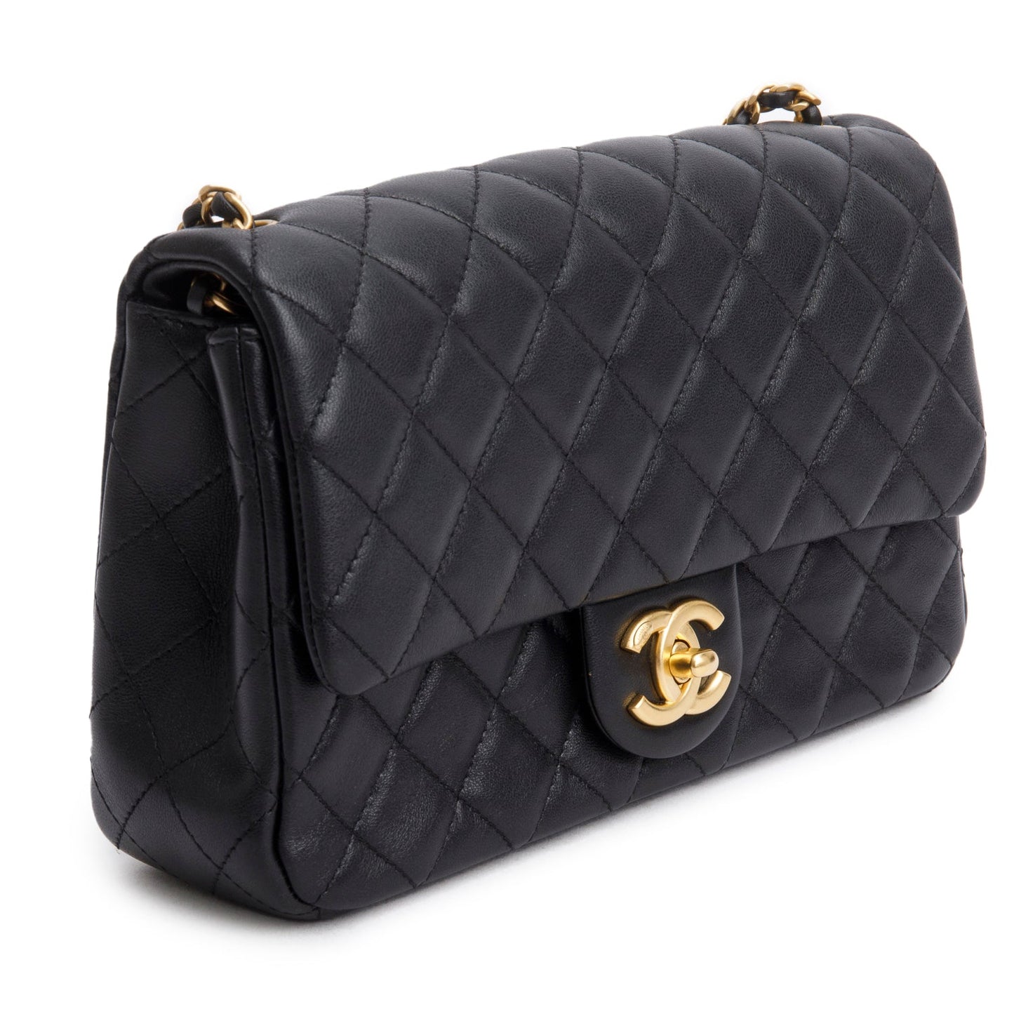 Chanel 2025 Black Lambskin Classic Flap