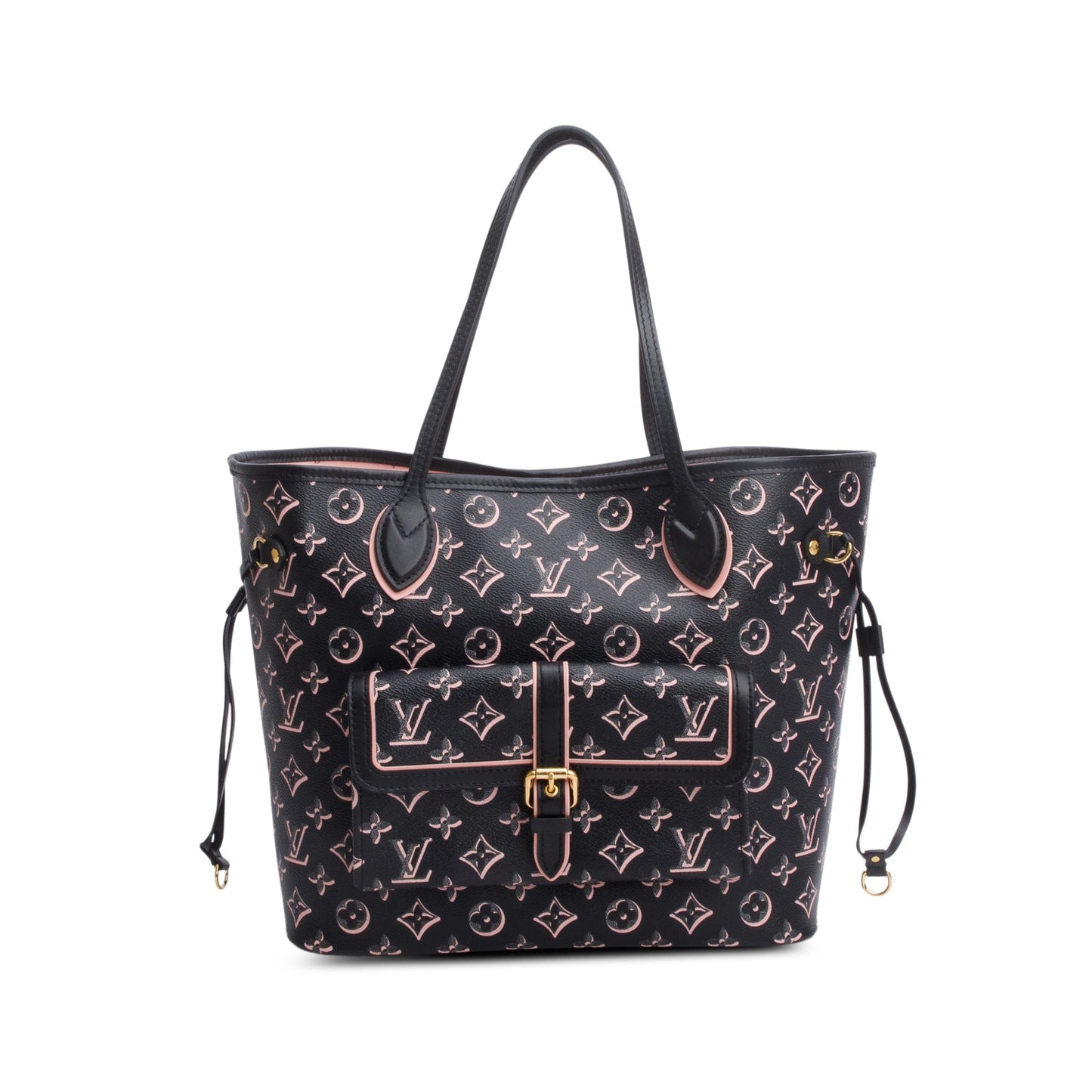 Louis Vuitton Black Monogram Fall for You Neverfull MM