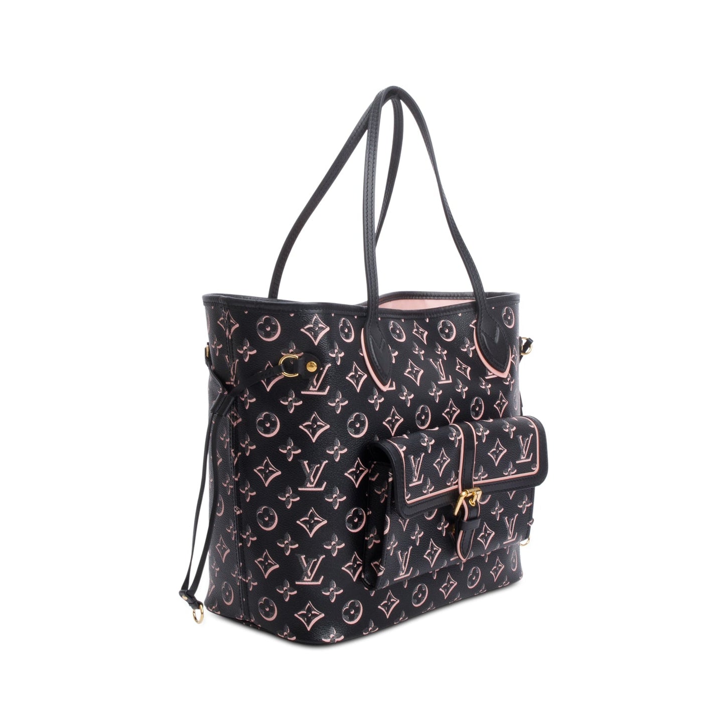 Louis Vuitton Black Monogram Fall for You Neverfull MM