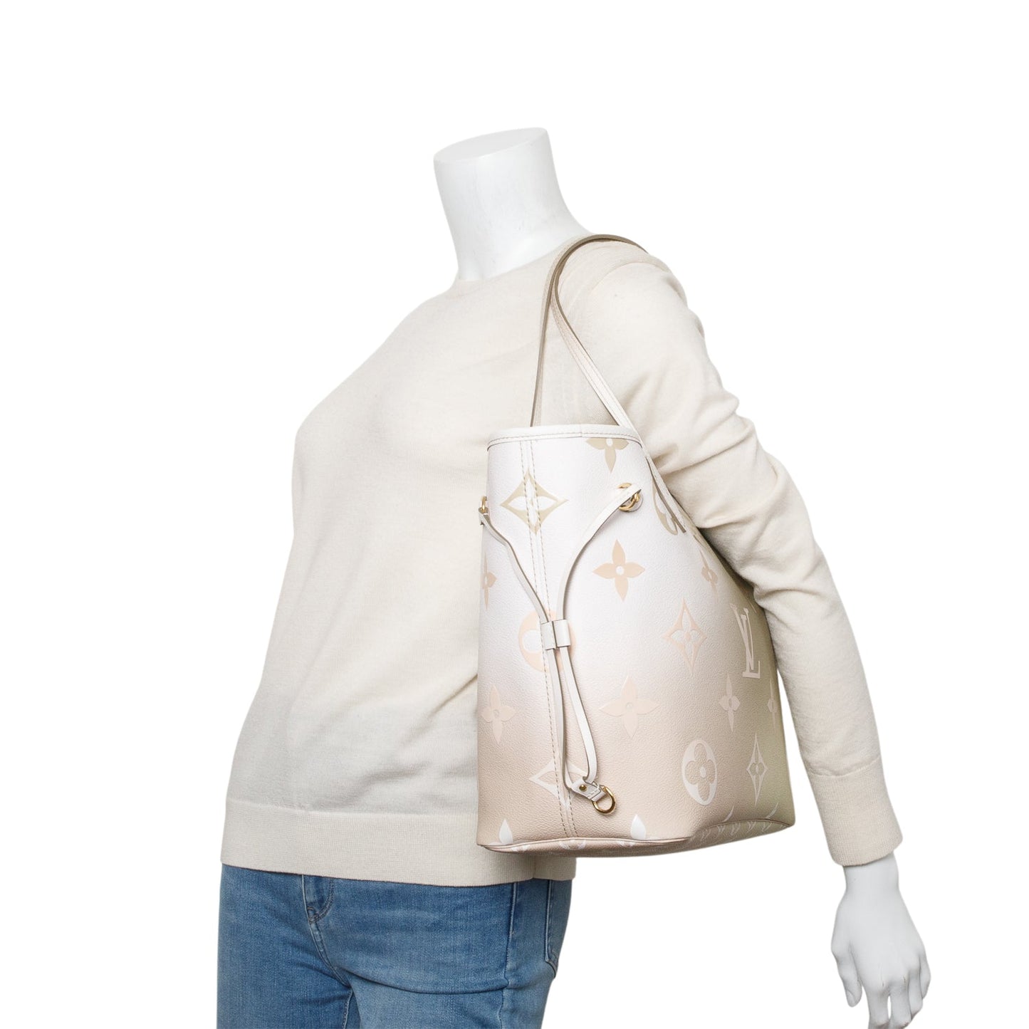 Louis Vuitton Monogram Sunset Khaki Giant Spring in The City Neverfull MM