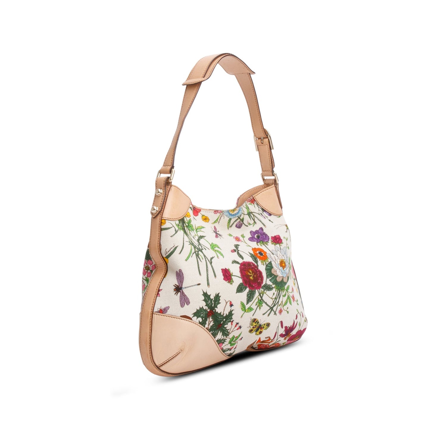 Gucci Multicolor Floral Flora Hasler Hobo