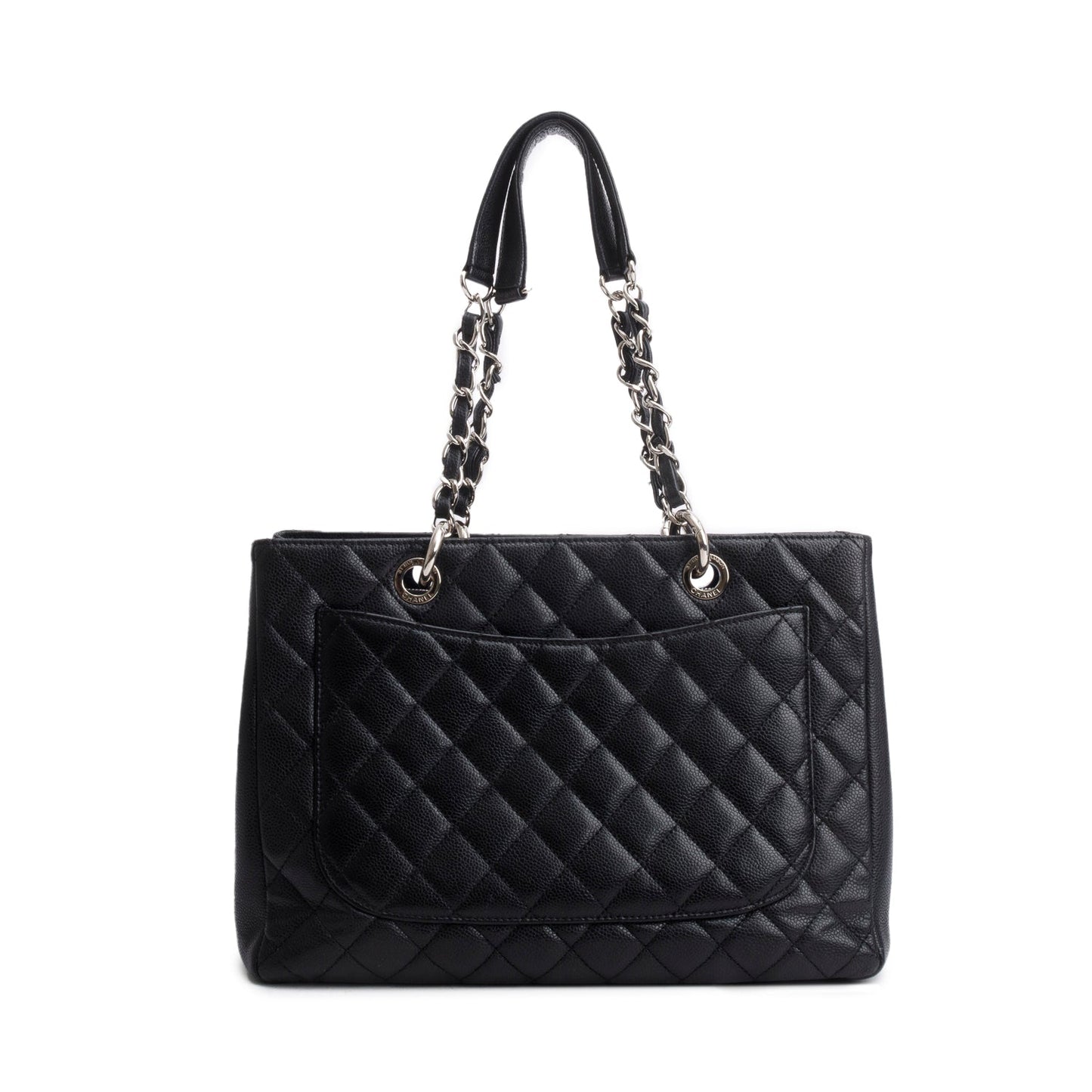 Chanel Black Caviar Leather Grand Shopping Tote (GST)