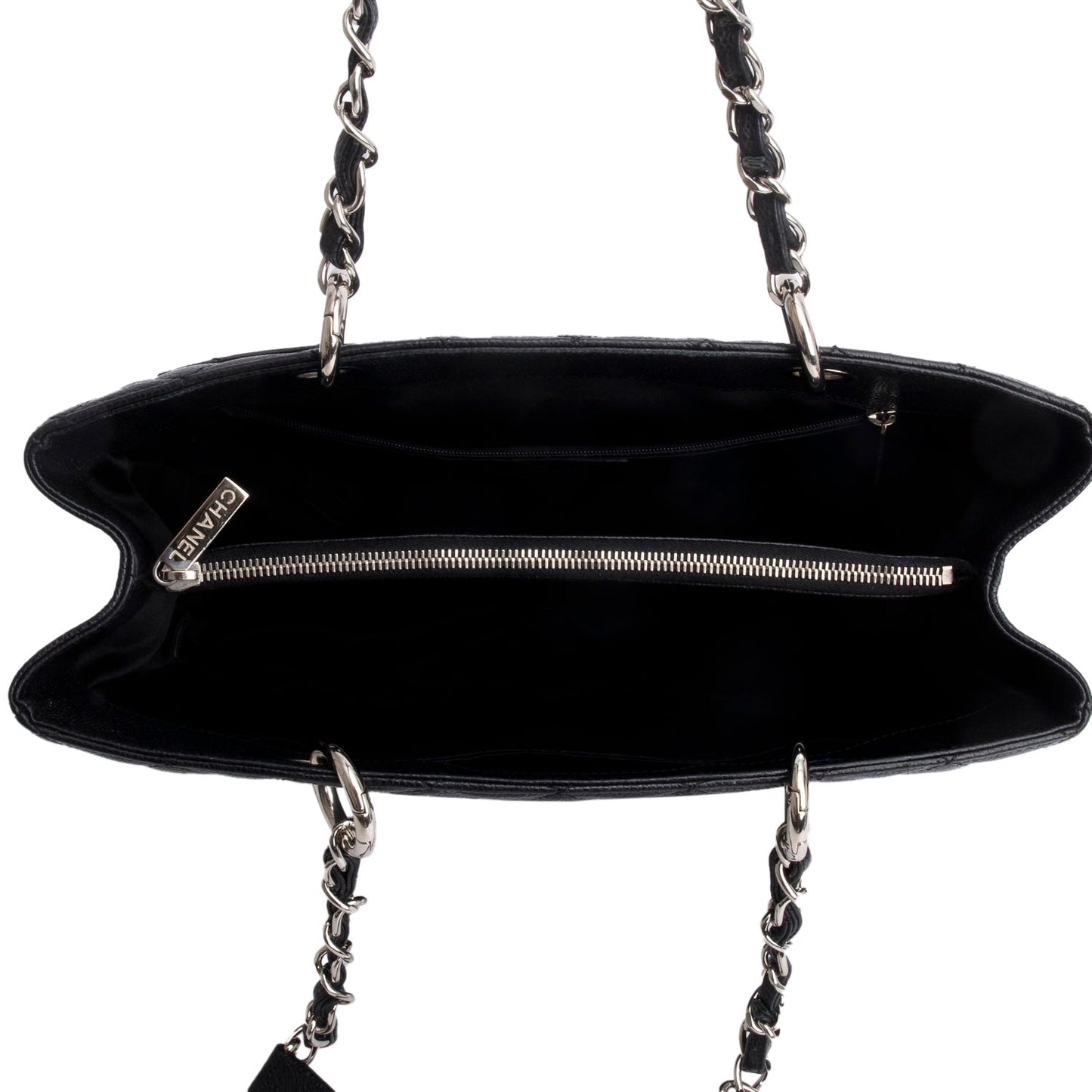 Chanel Black Caviar Leather Grand Shopping Tote (GST)