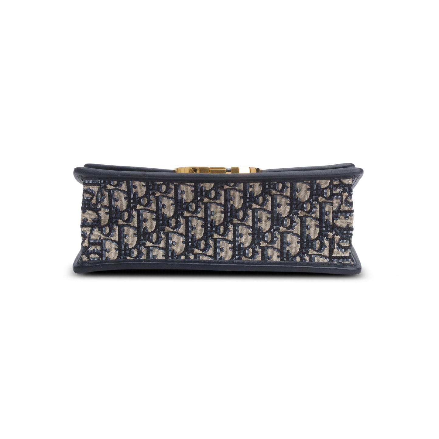 Christian Dior 2021 Blue Oblique 30 Montaigne Chain Flap Bag