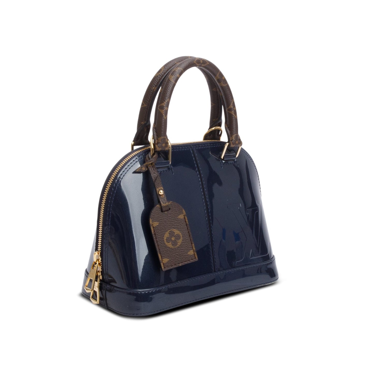 Louis Vuitton Blue Vernis Leather Miroir Alma BB