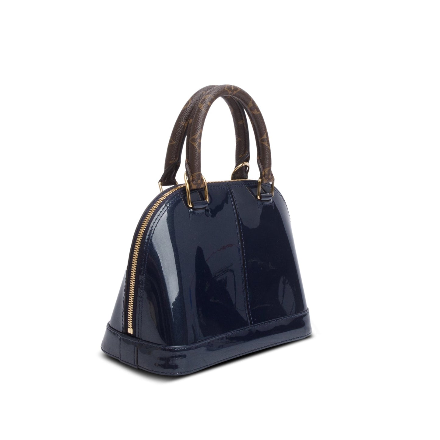 Louis Vuitton Blue Vernis Leather Miroir Alma BB