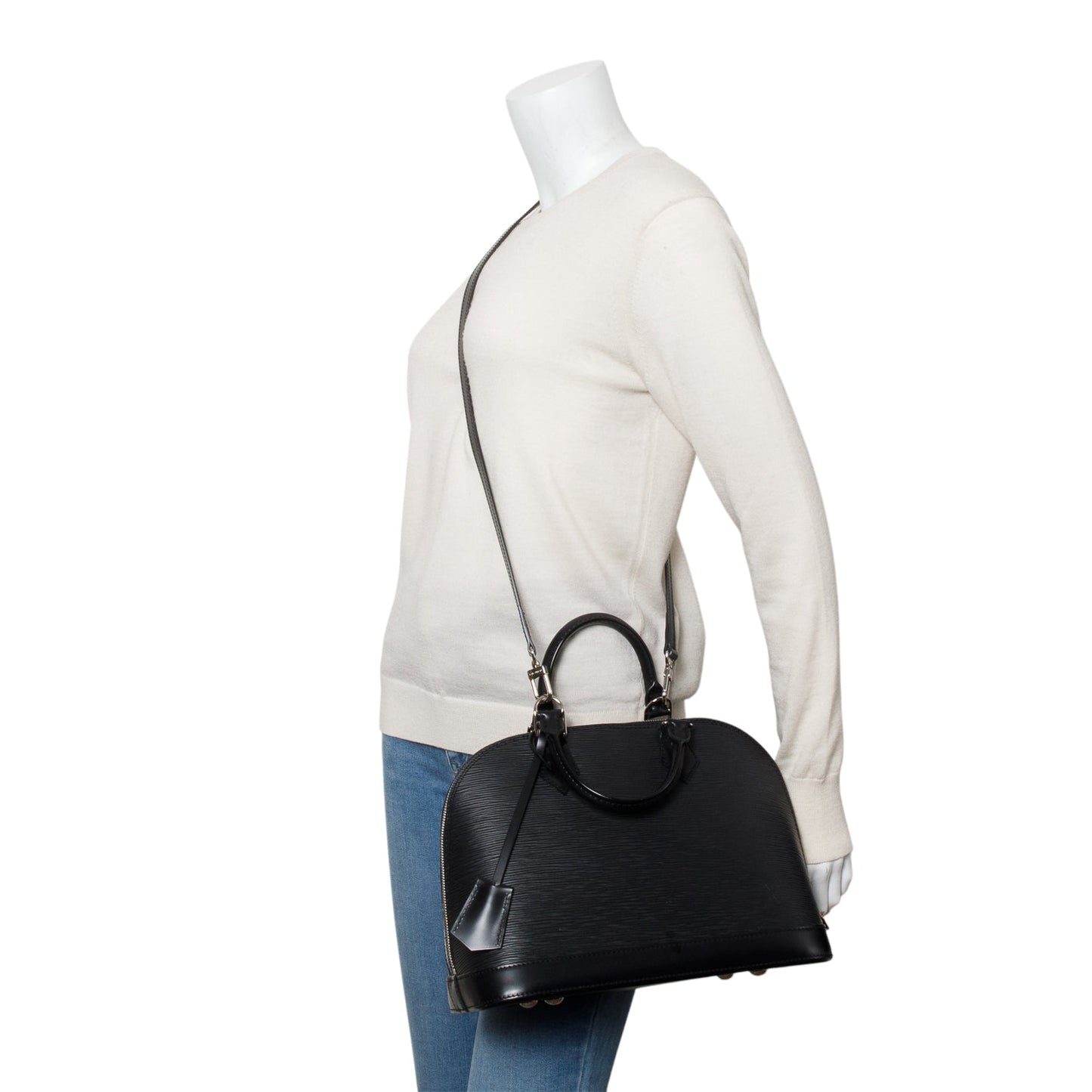Louis Vuitton Black Epi Leather Alma PM