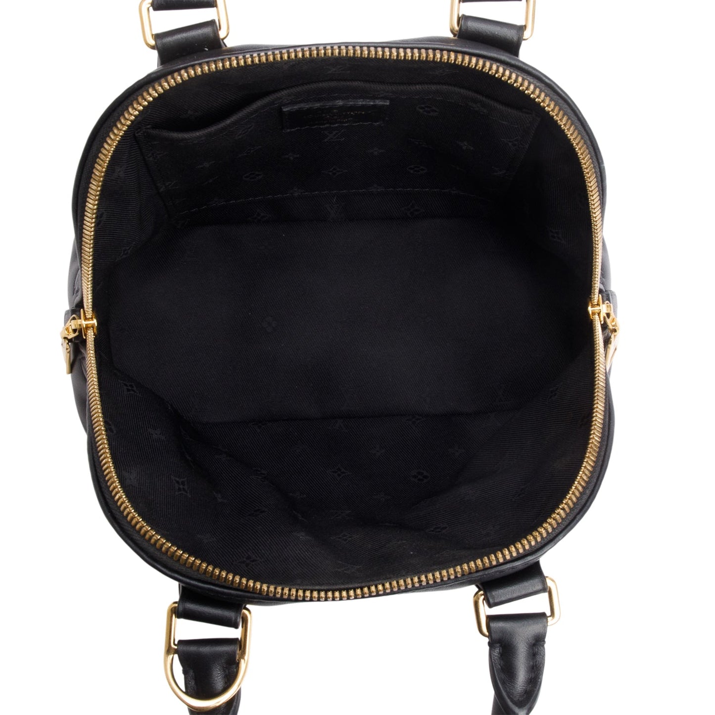 Louis Vuitton Black Calfskin Bubblegram Alma BB