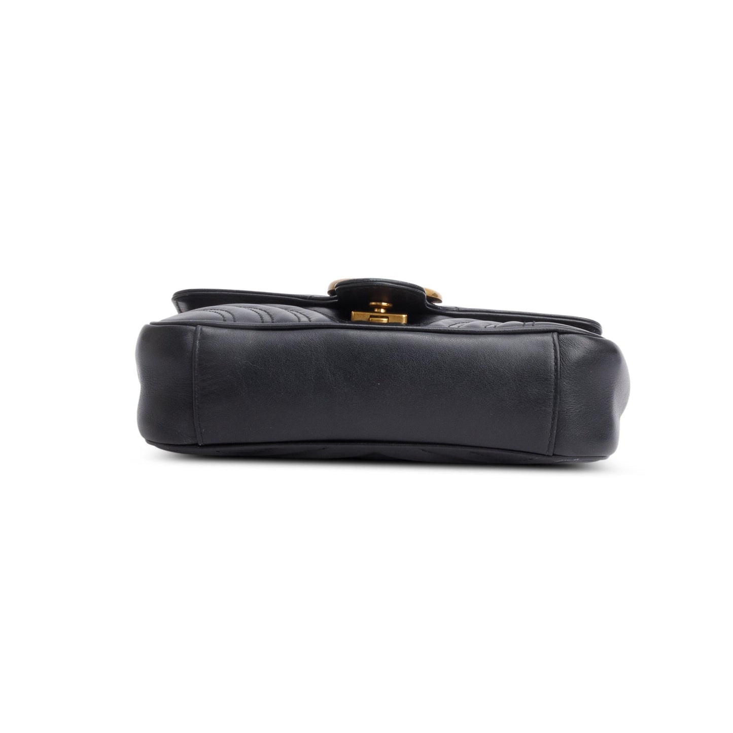 Gucci Black GG Marmont Matelasse Small Shoulder Bag