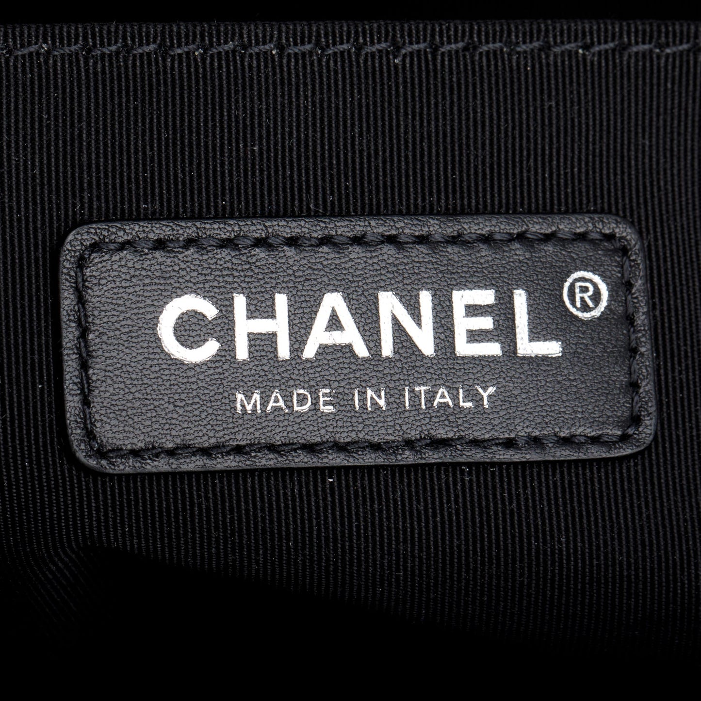 Chanel Black Quilted Lambskin Leather Medium Boy Bag