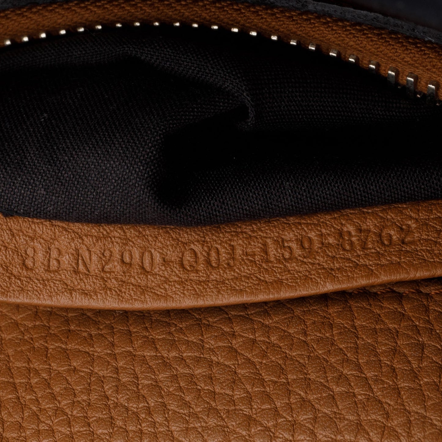 Fendi Black Cuioio Romano Selleria Medium Peekaboo Iconic Satchel