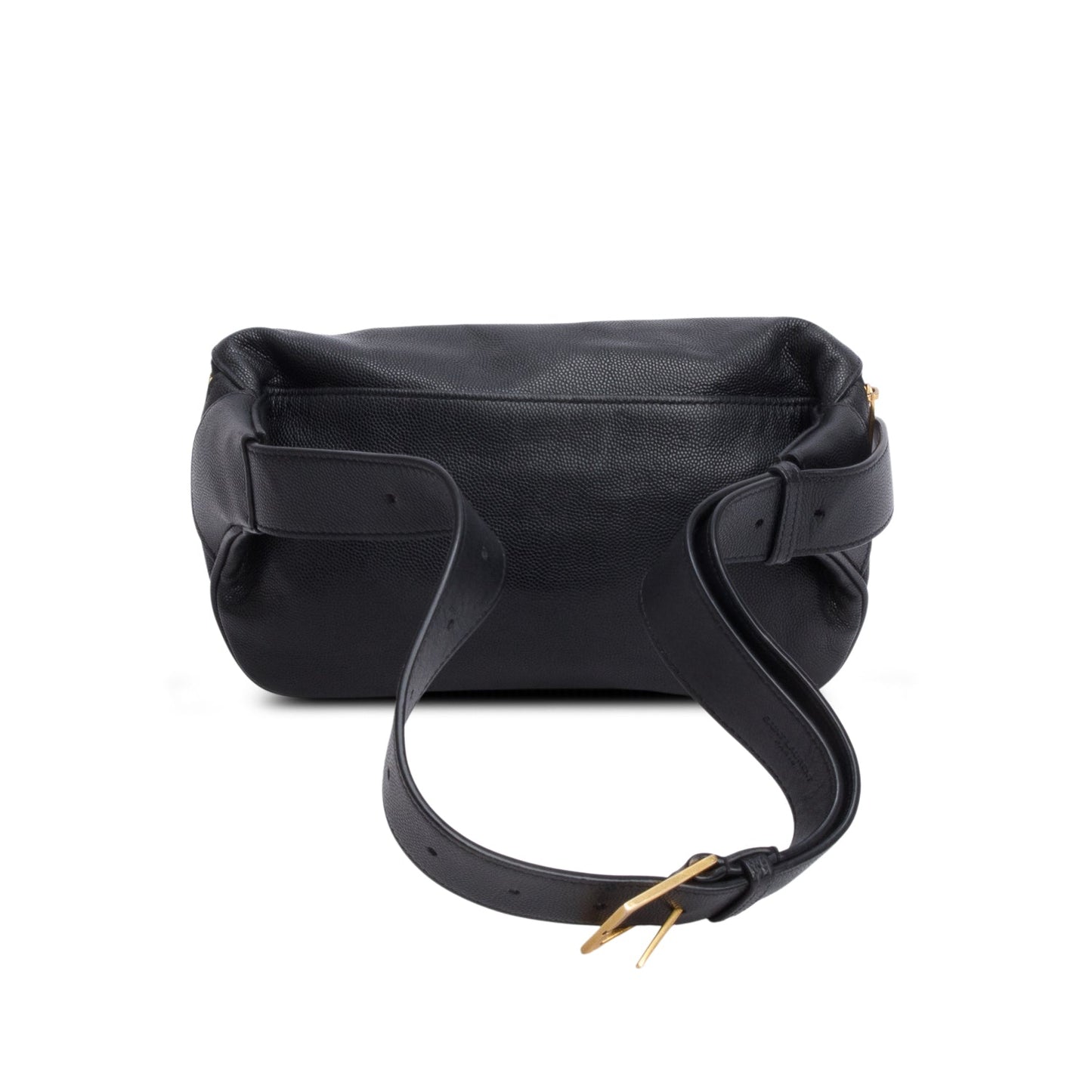 Saint Laurent 2023 Black Calfskin Monogram Belt Bag