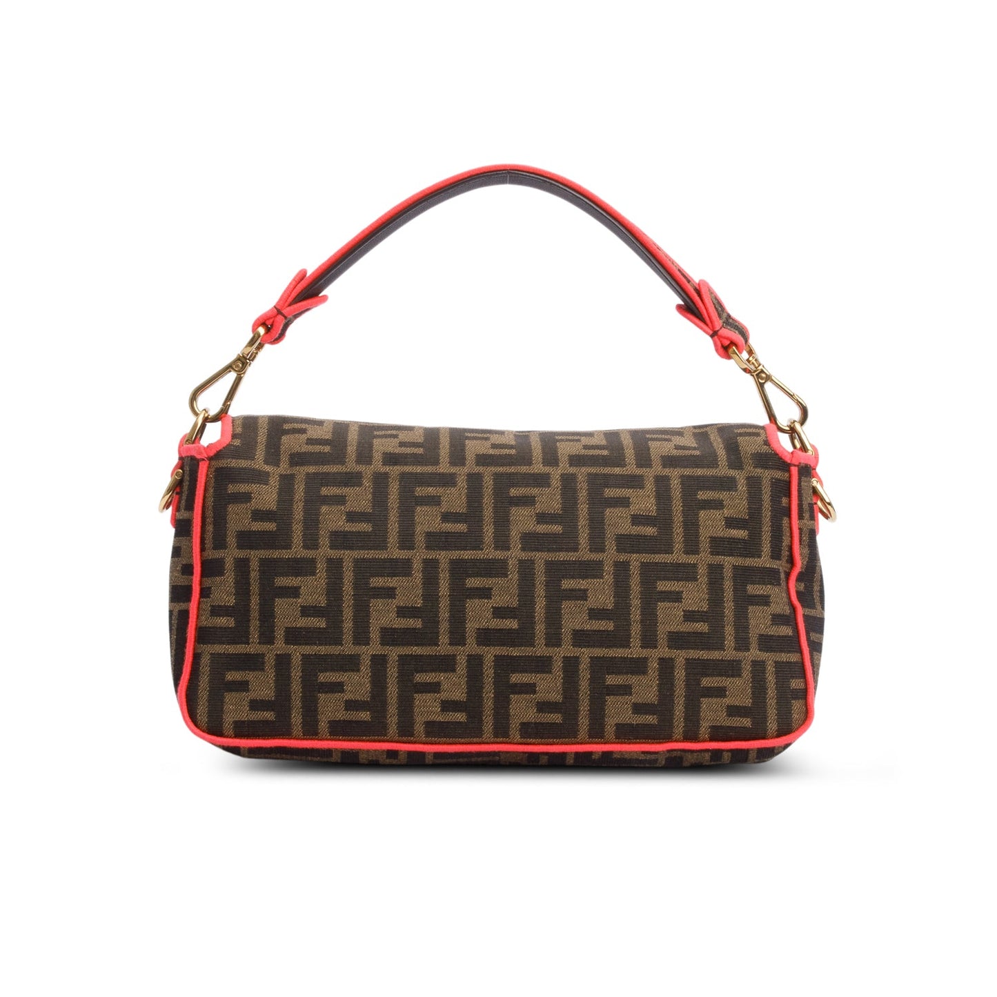 Fendi Zucca Jacquard FF 1974 Neon Baguette