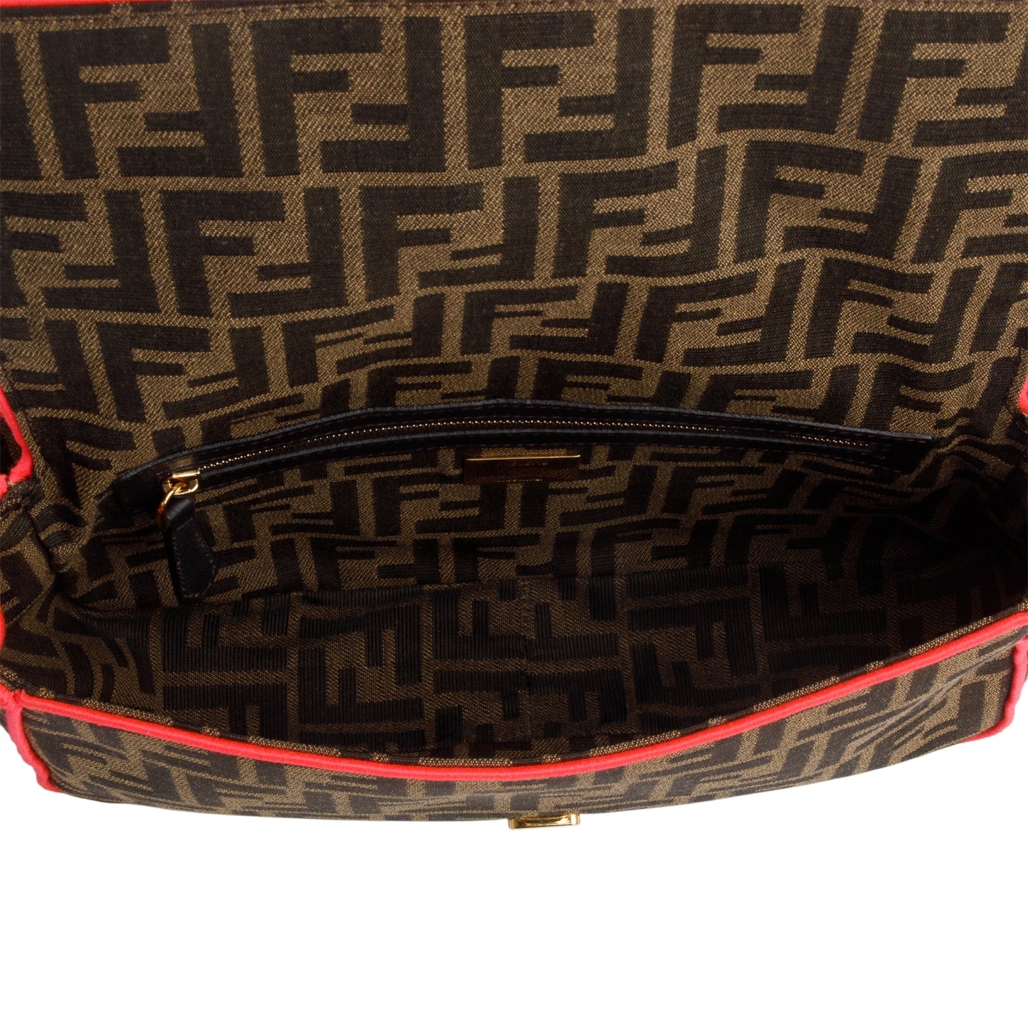 Fendi Zucca Jacquard FF 1974 Neon Baguette
