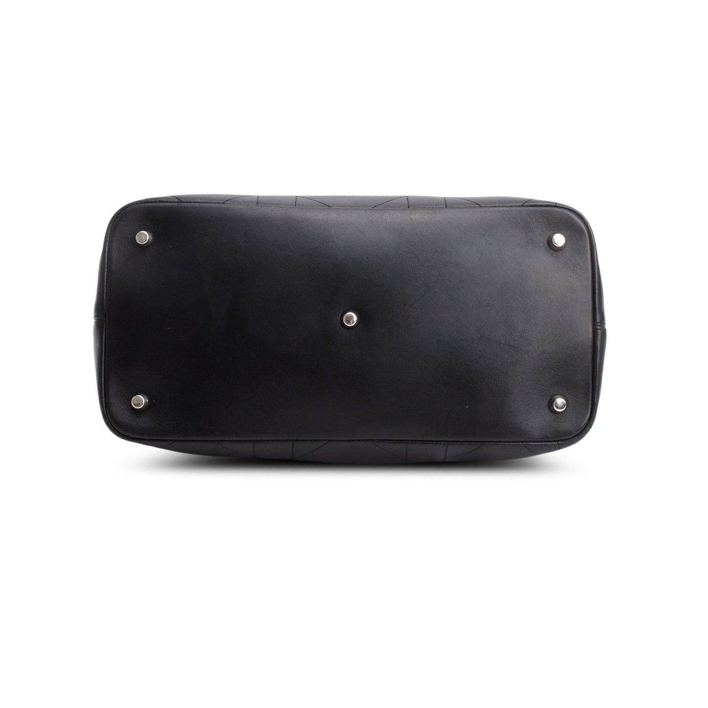 Christian Dior Black Lambskin Cannage Granville Medium Tote