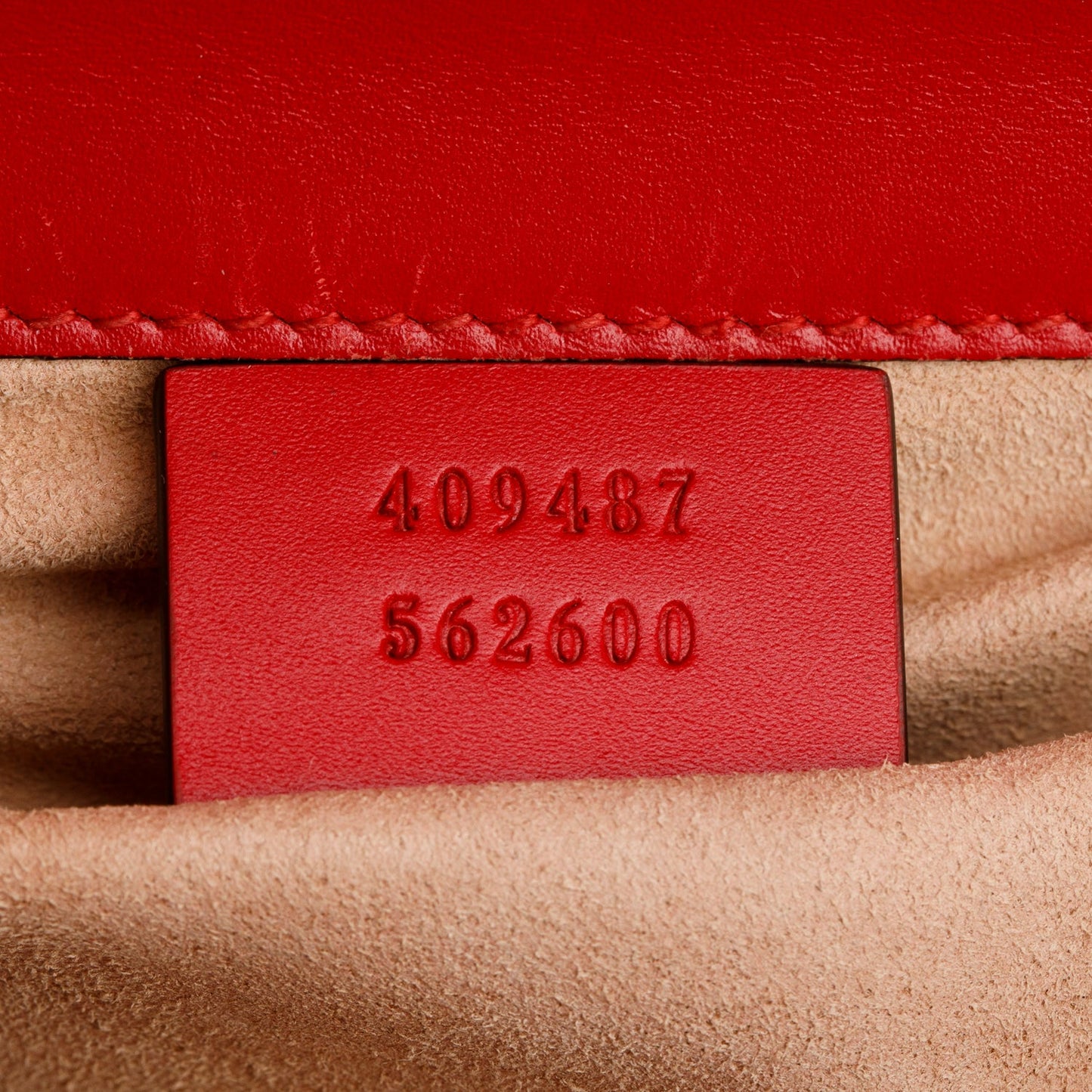 Gucci Red Leather Guccissima Small Padlock Shoulder Bag
