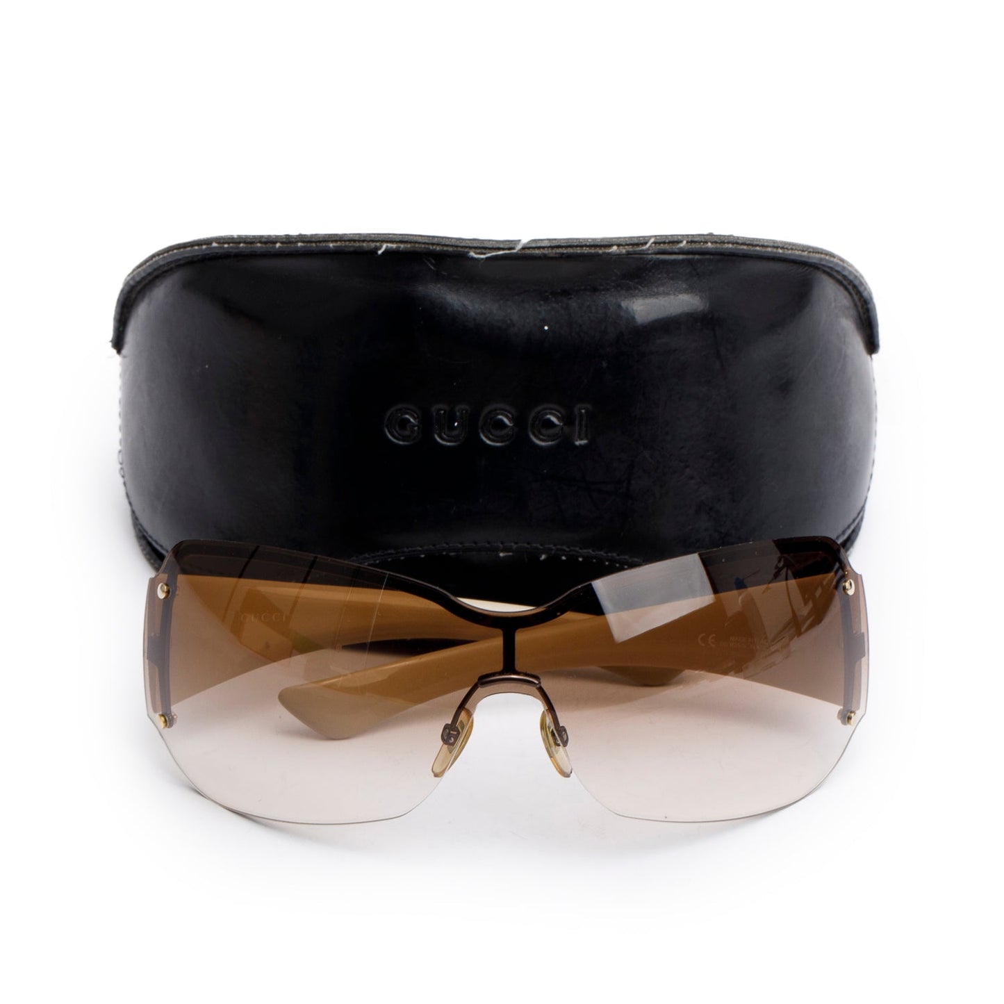 Gucci GG1825/S Brown GG Signature Acetate Shield Sunglasses