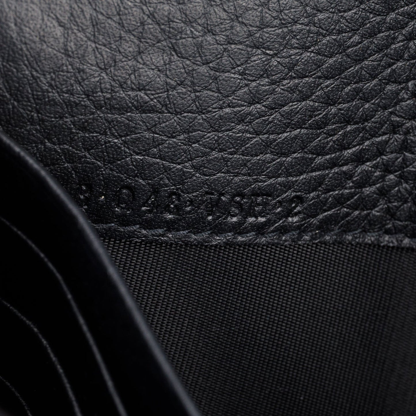 Valentino Black Pebbled Leather Calfskin Rockstud Envelope Wallet on Chain