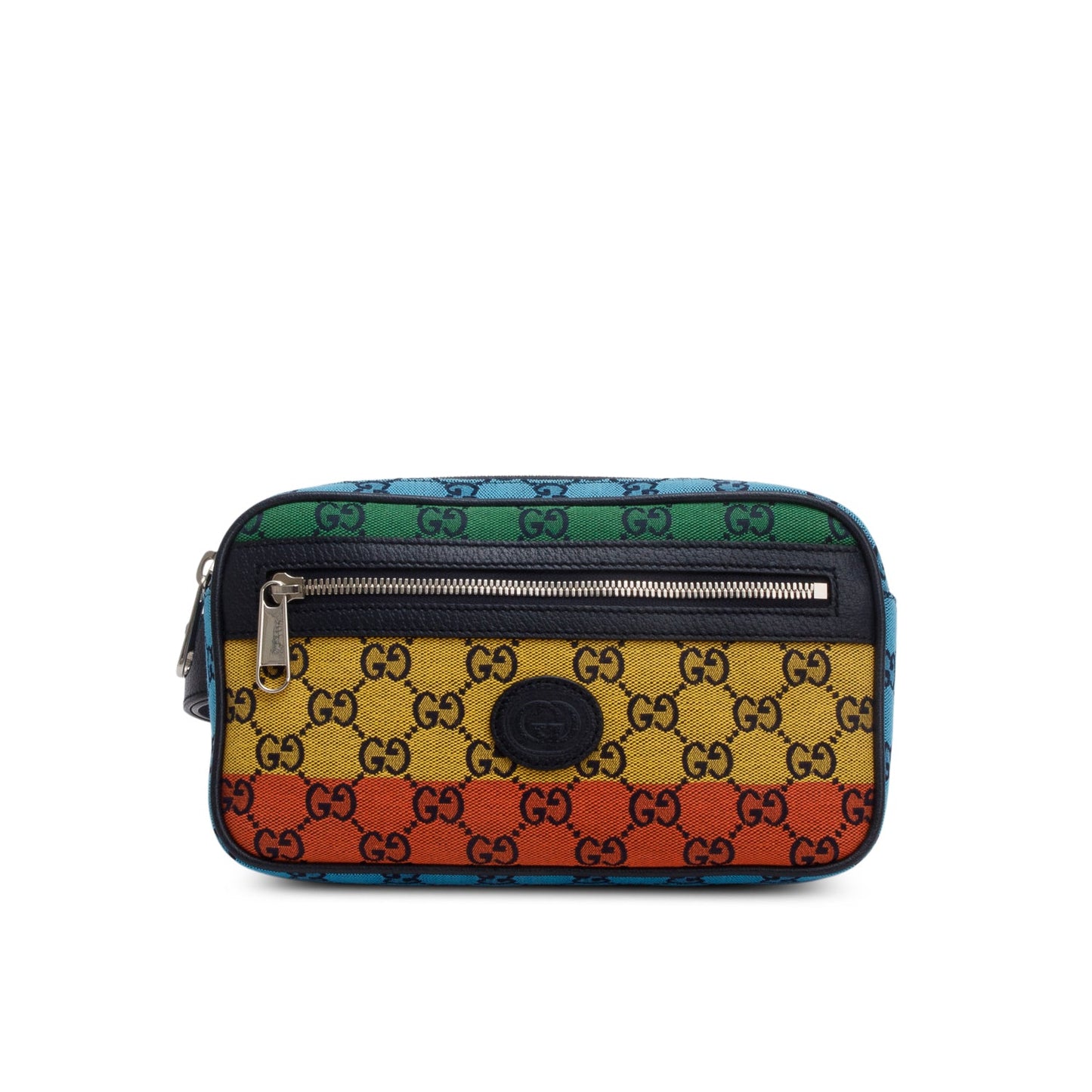 Gucci Rainbow Monogram Multicolor Retro Interlocking G Belt Bag