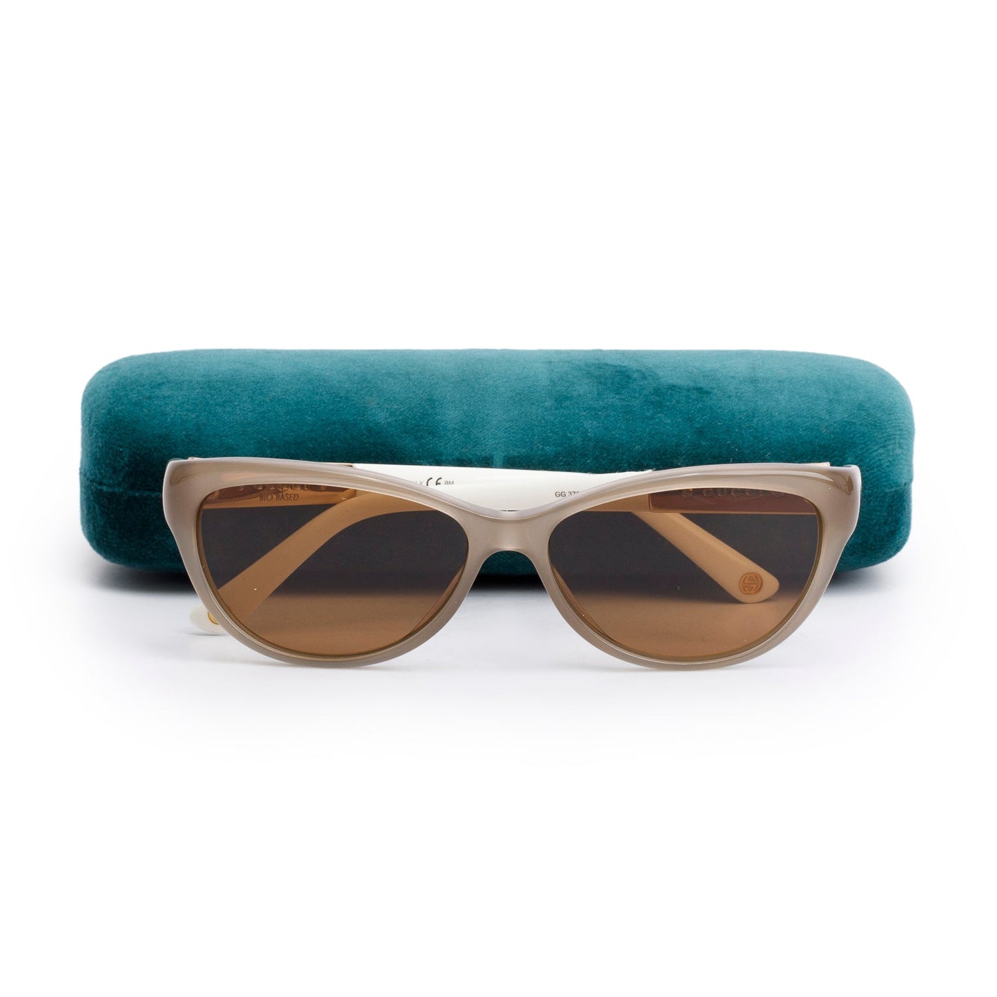 Gucci GG3700 Brown/White Acetate Bamboo Sunglasses