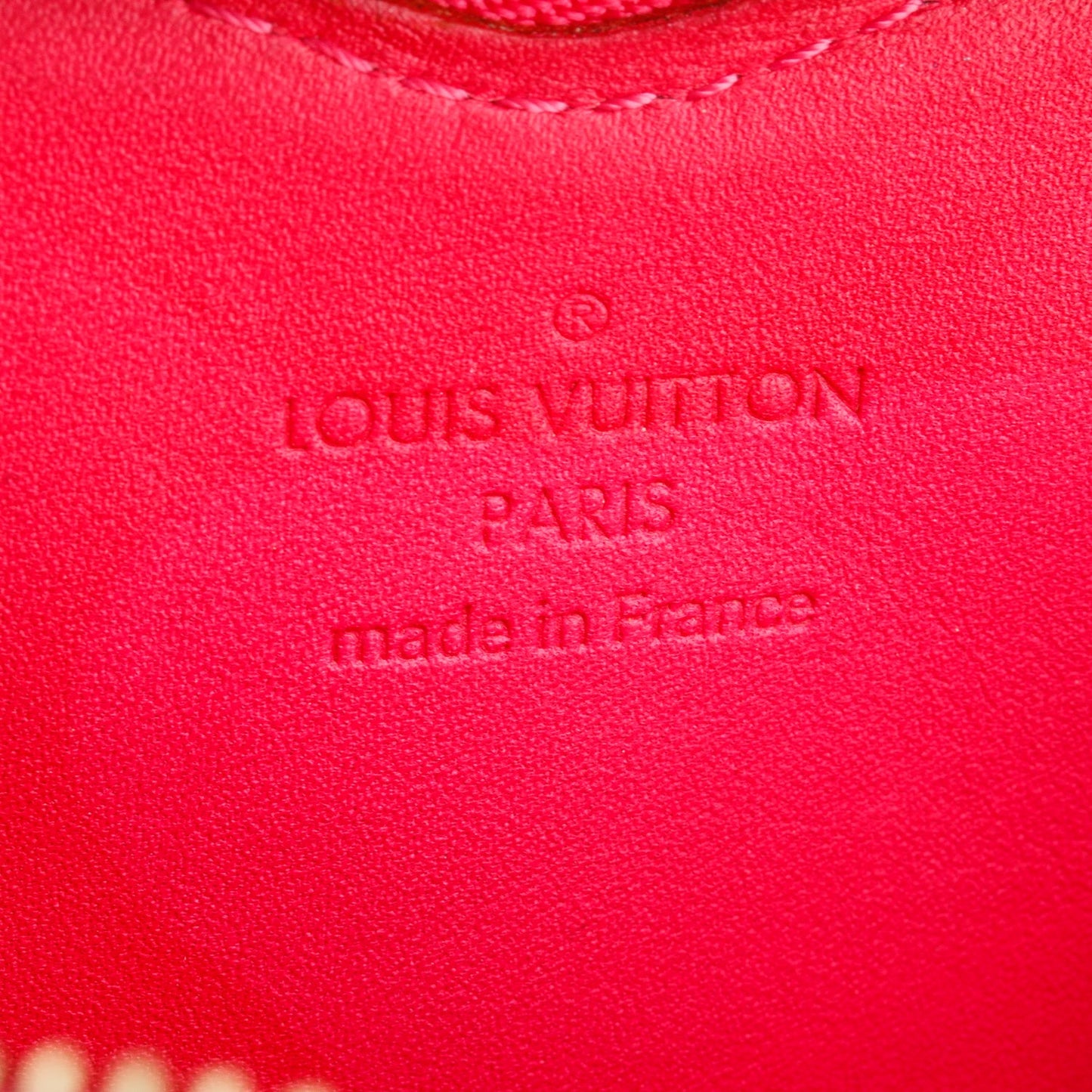 Louis Vuitton Pink Vernis Heart Coin Purse