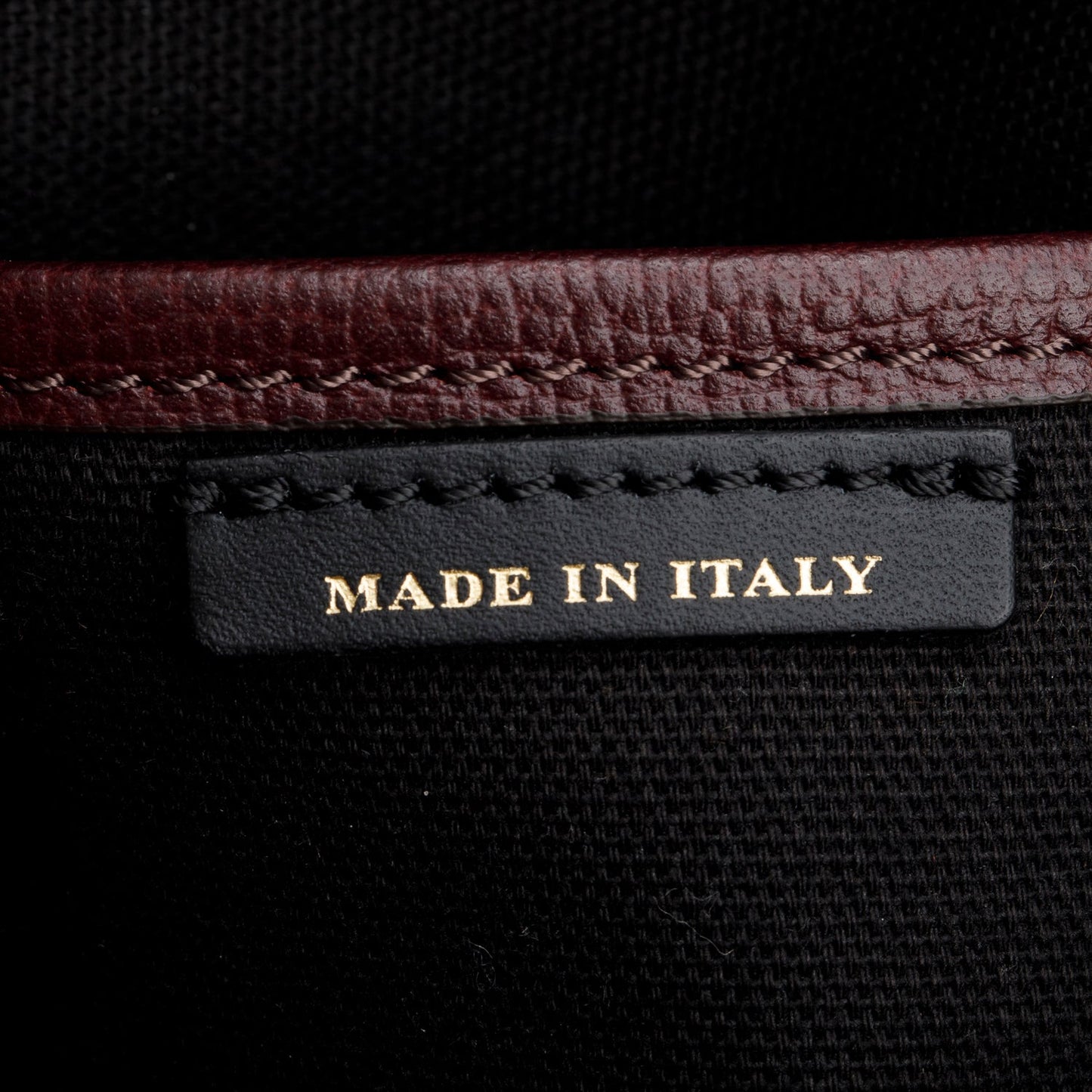 Burberry Burgundy Derby Calfskin House Check Medium Camberley Bag