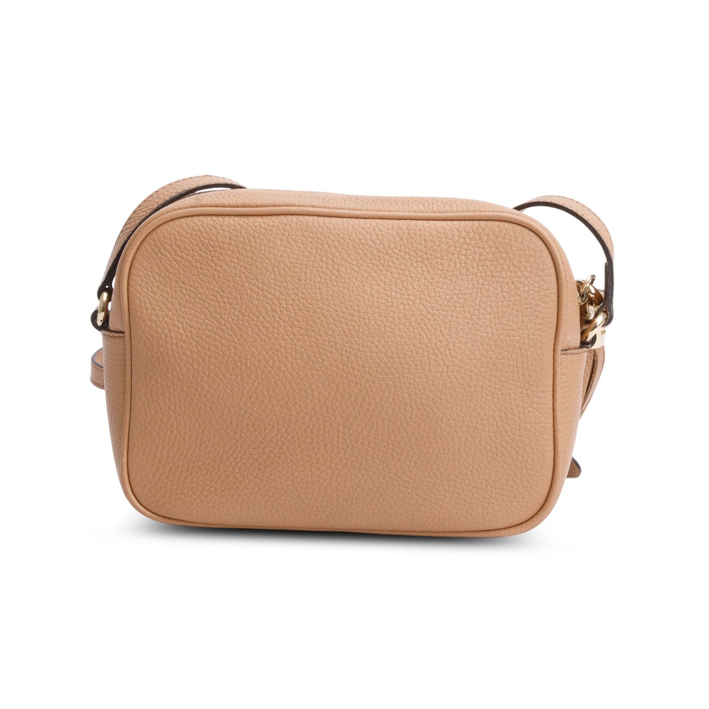 Gucci Beige Pebbled Calfskin Leather Small Soho Disco Bag