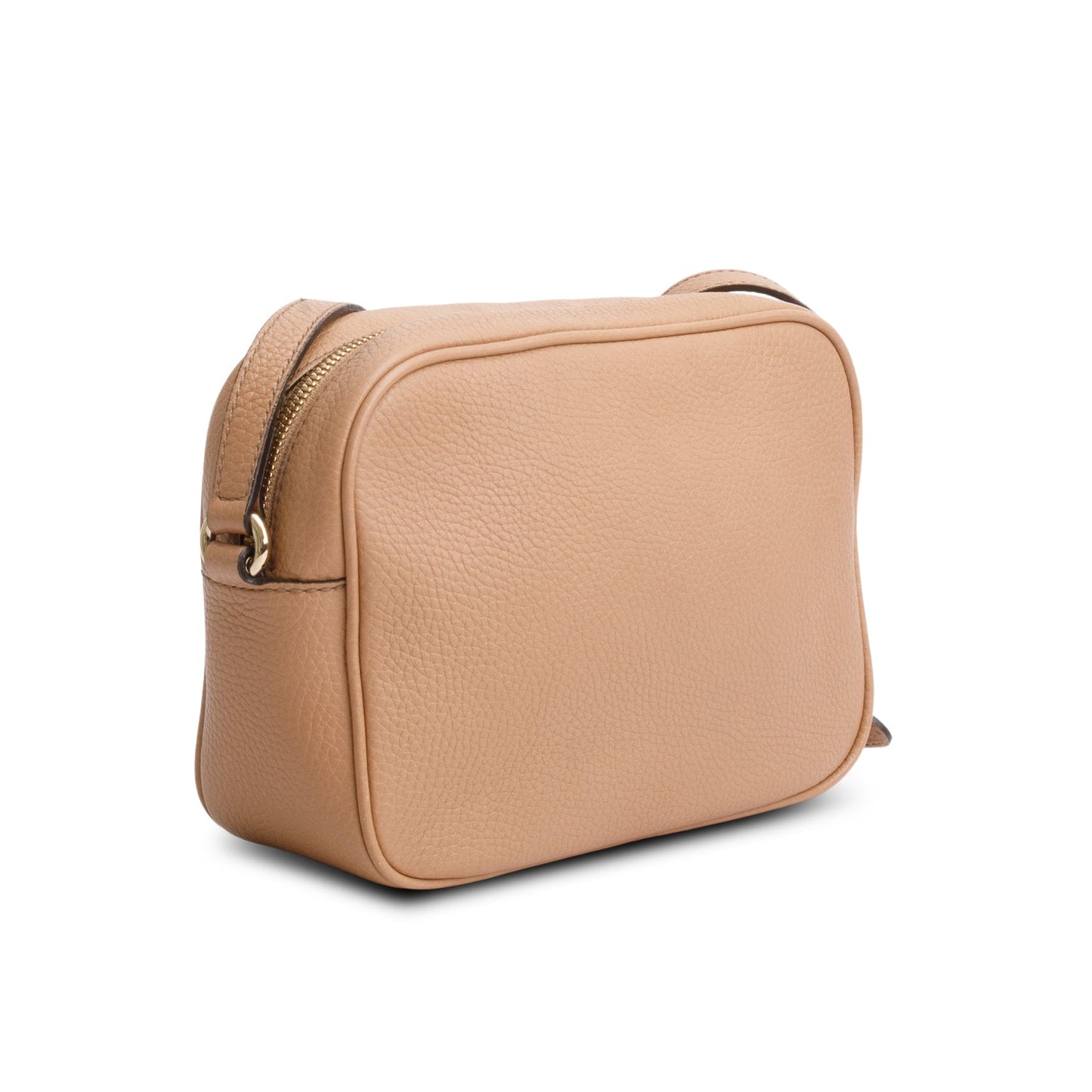 Gucci Beige Pebbled Calfskin Leather Small Soho Disco Bag