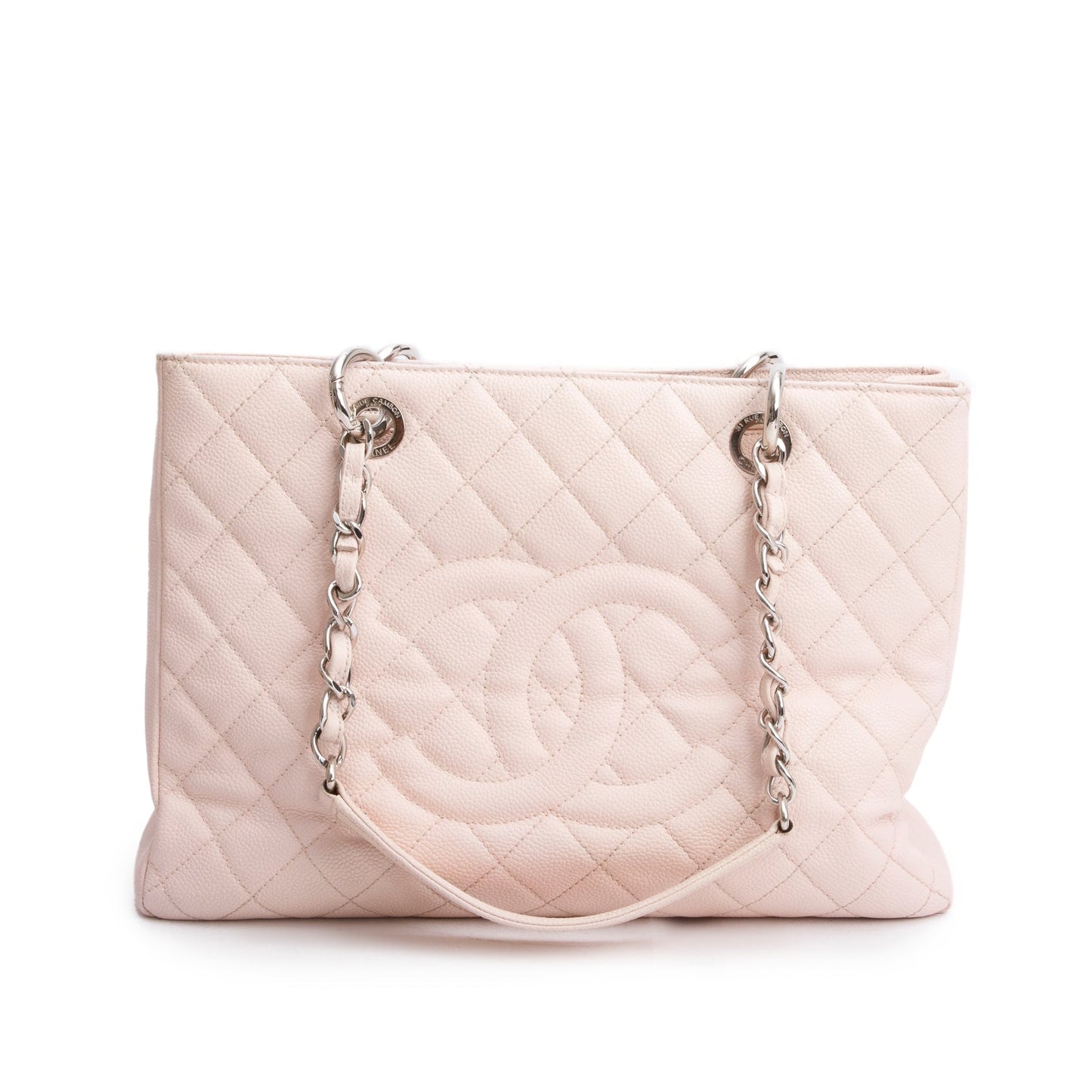 Chanel Pink Caviar Leather Grand Shopping Tote (GST)