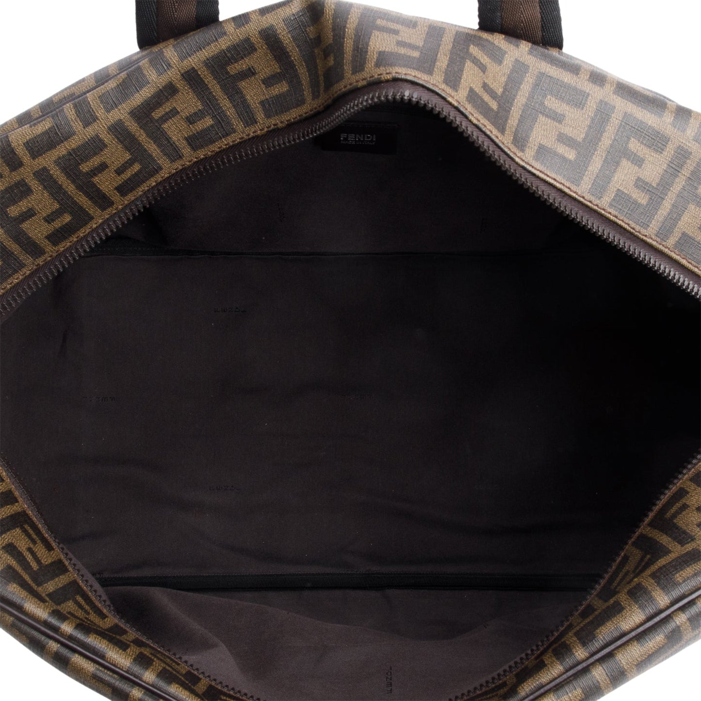Fendi Brown FF Zucca Coated Canvas Duffle Bag
