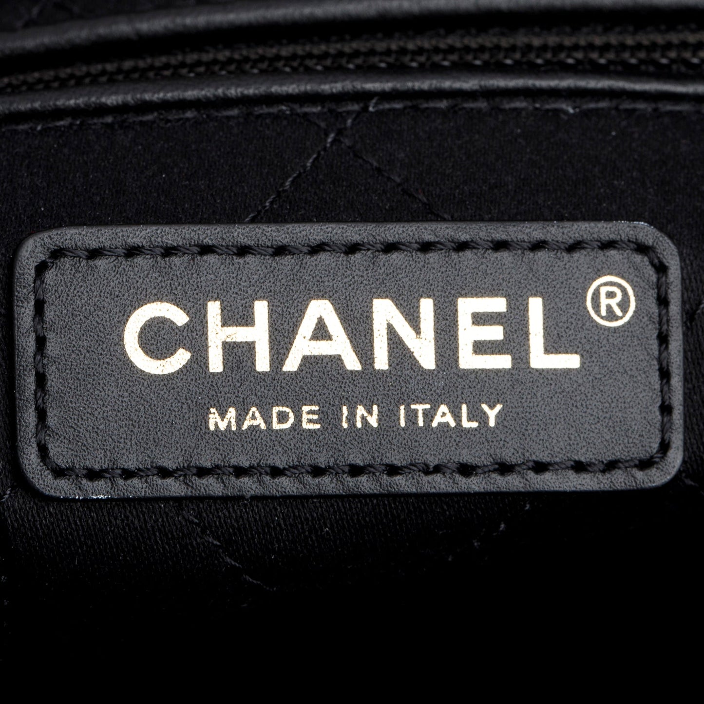 Chanel Black Shiny Calfskin Quilted Small 22 Hobo