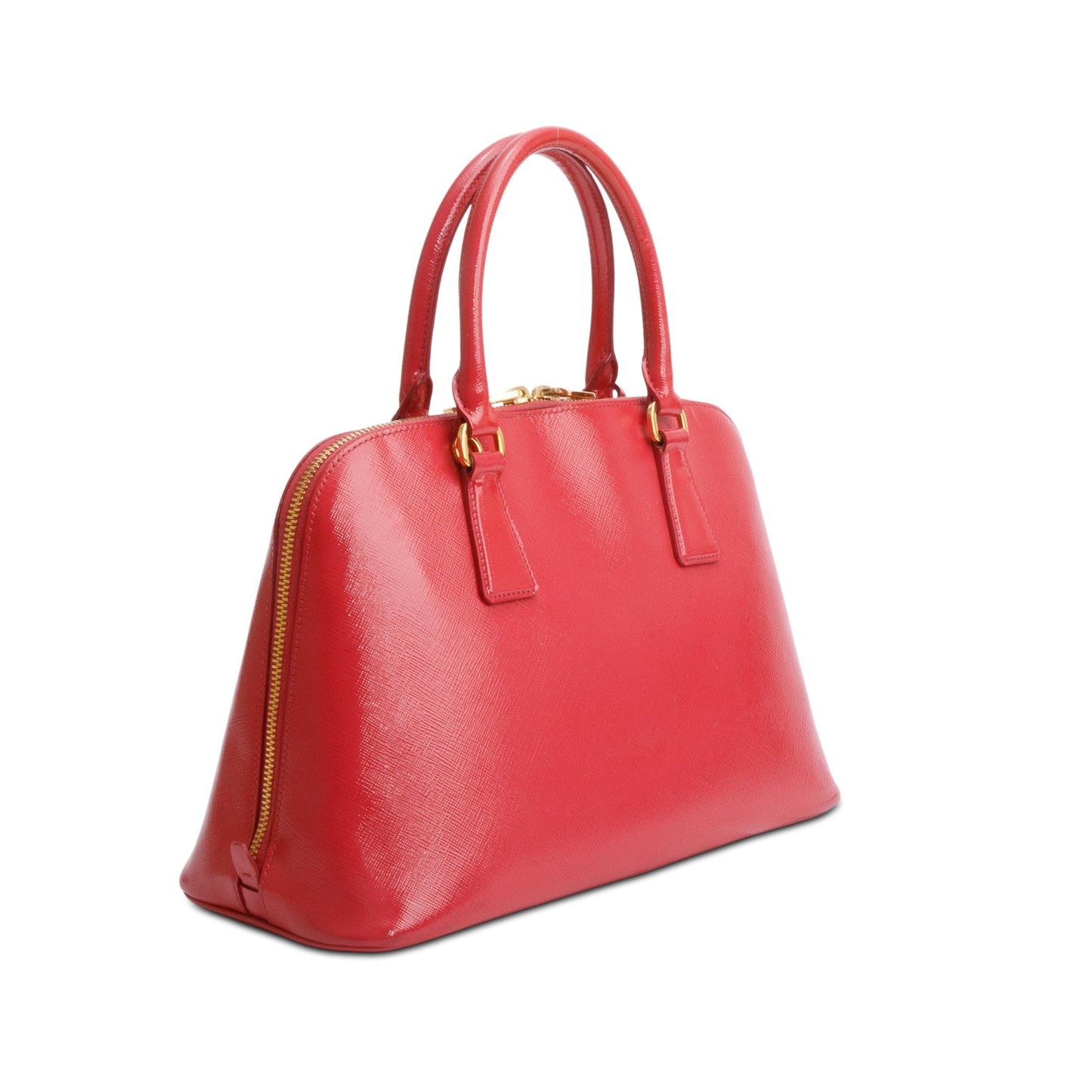 Prada Pink Medium Saffiano Vernice Promenade Tote