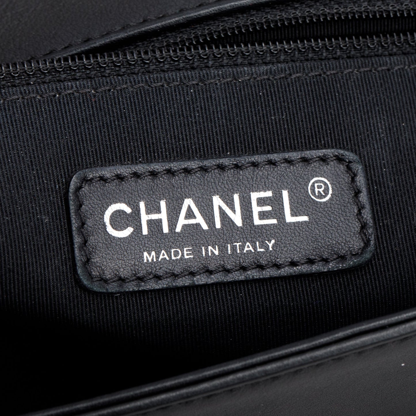 Chanel Black Quilted Lambskin Leather Large Boy Bag