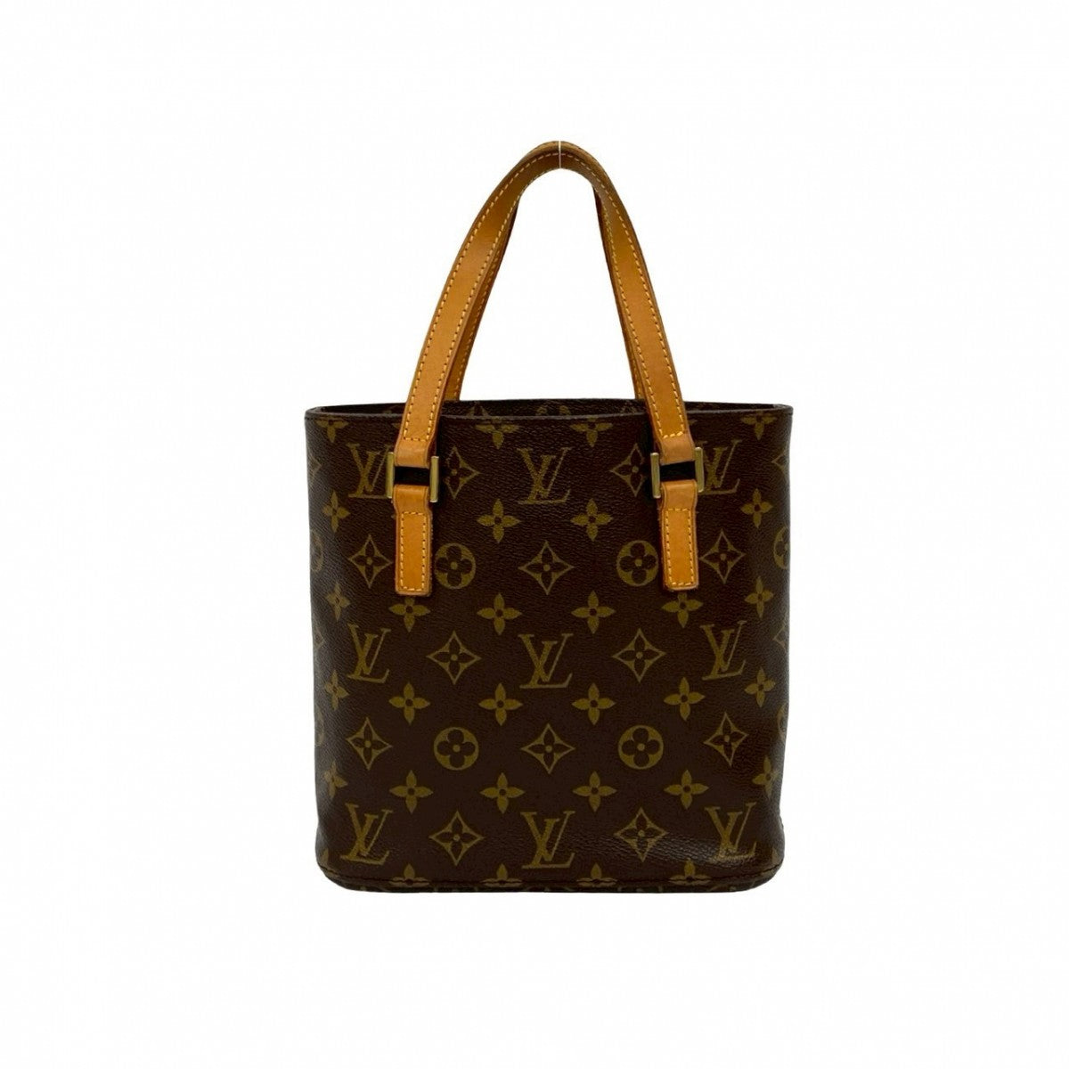 LOUIS VUITTON Handbag leather Brown Monogram VavinPM