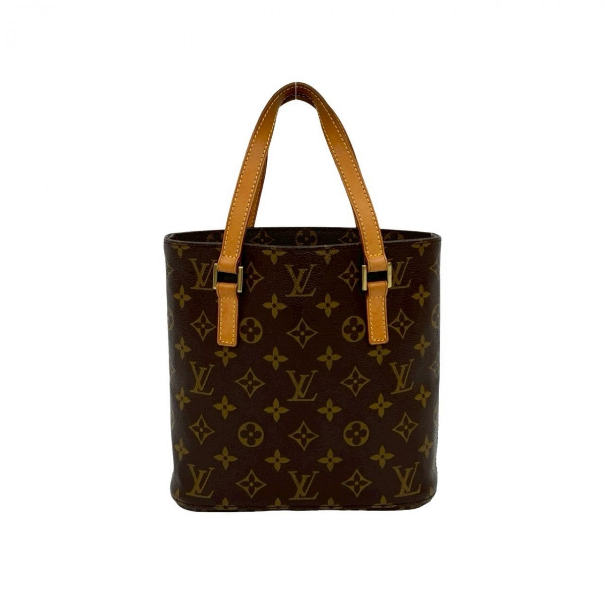 LOUIS VUITTON Handbag leather Brown Monogram VavinPM